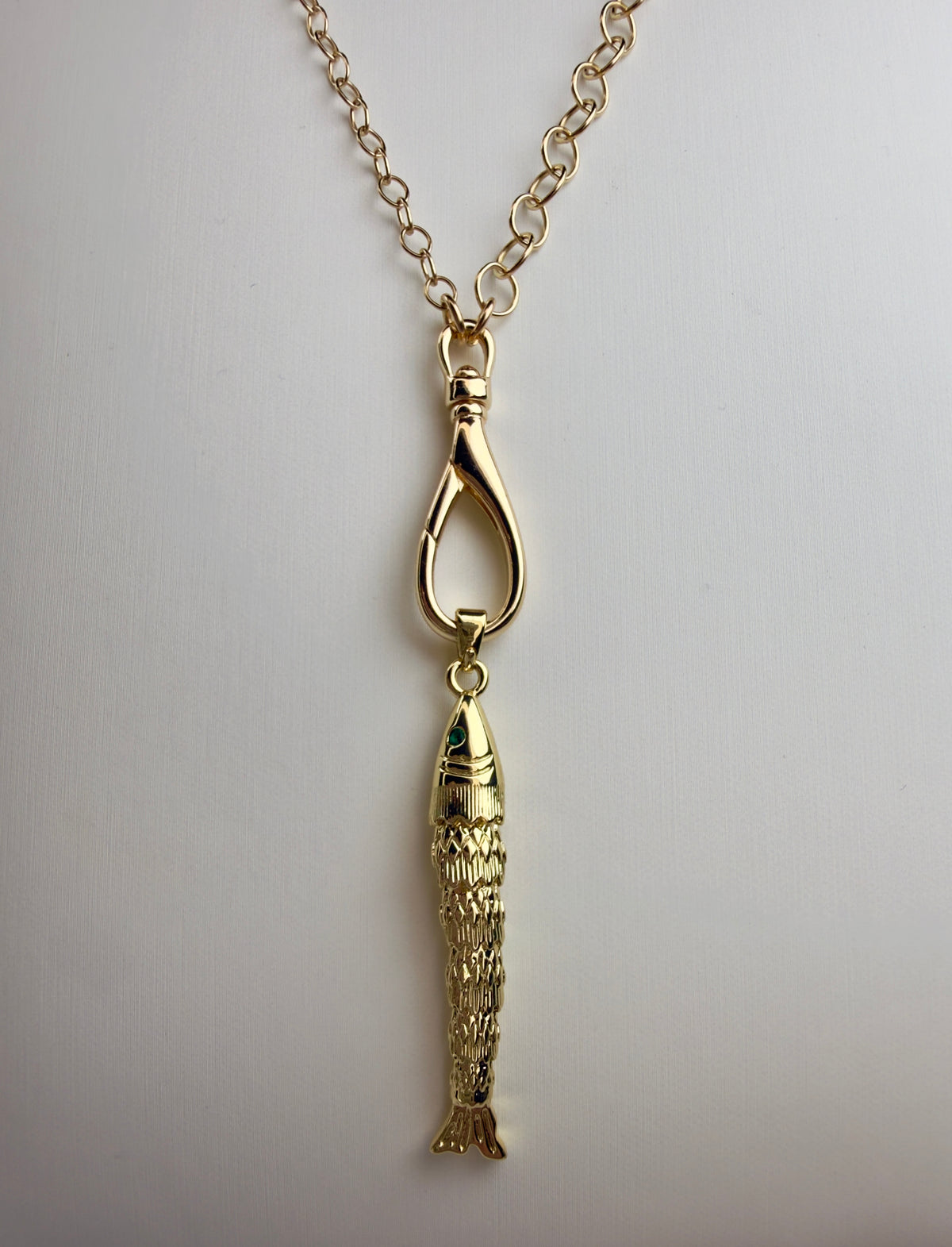 The Flora - Gold Fish on on hook-inspired
