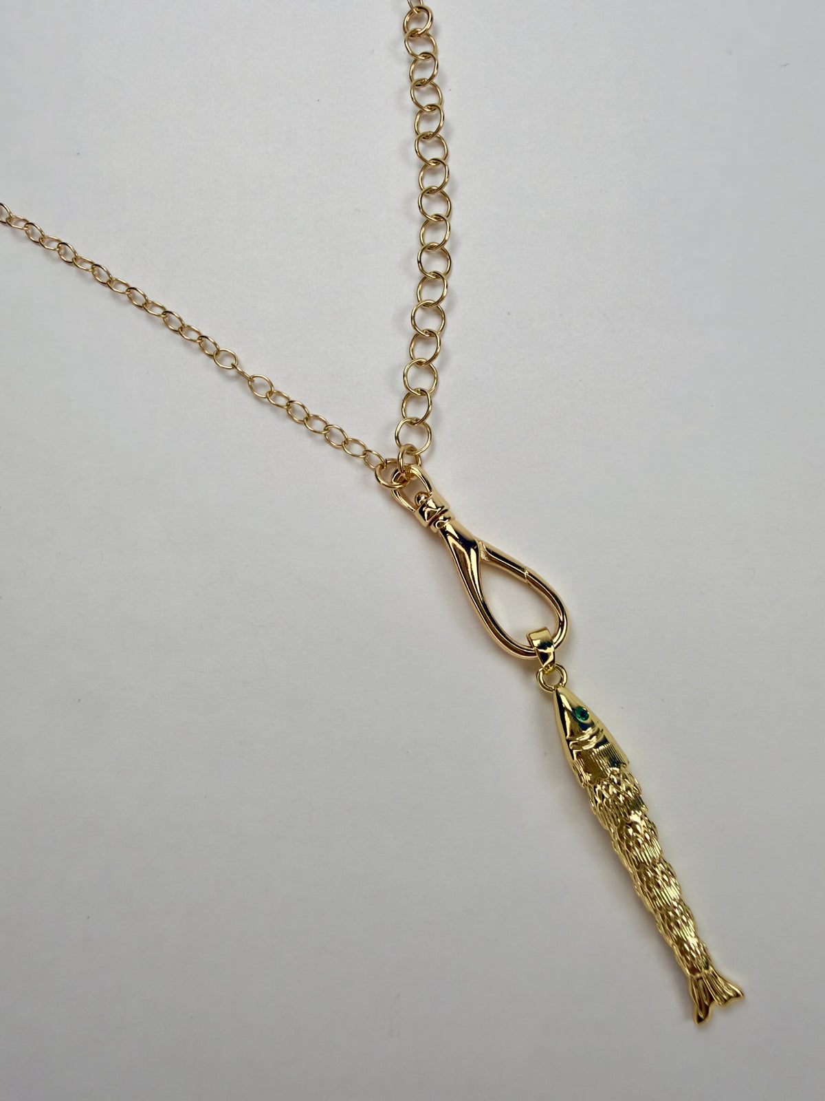 The Flora - Gold Fish on on hook-inspired