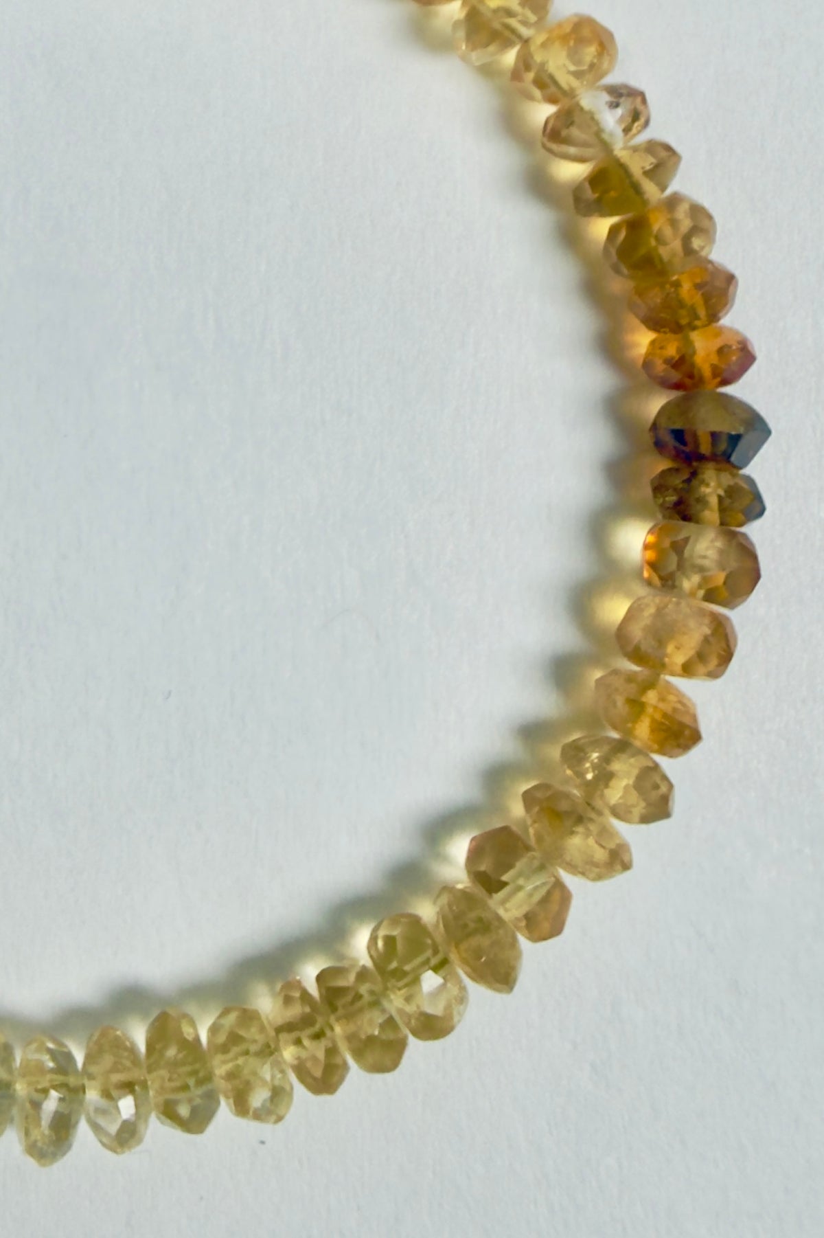 The Maggie - Citrine Ombre Beaded Bracelet