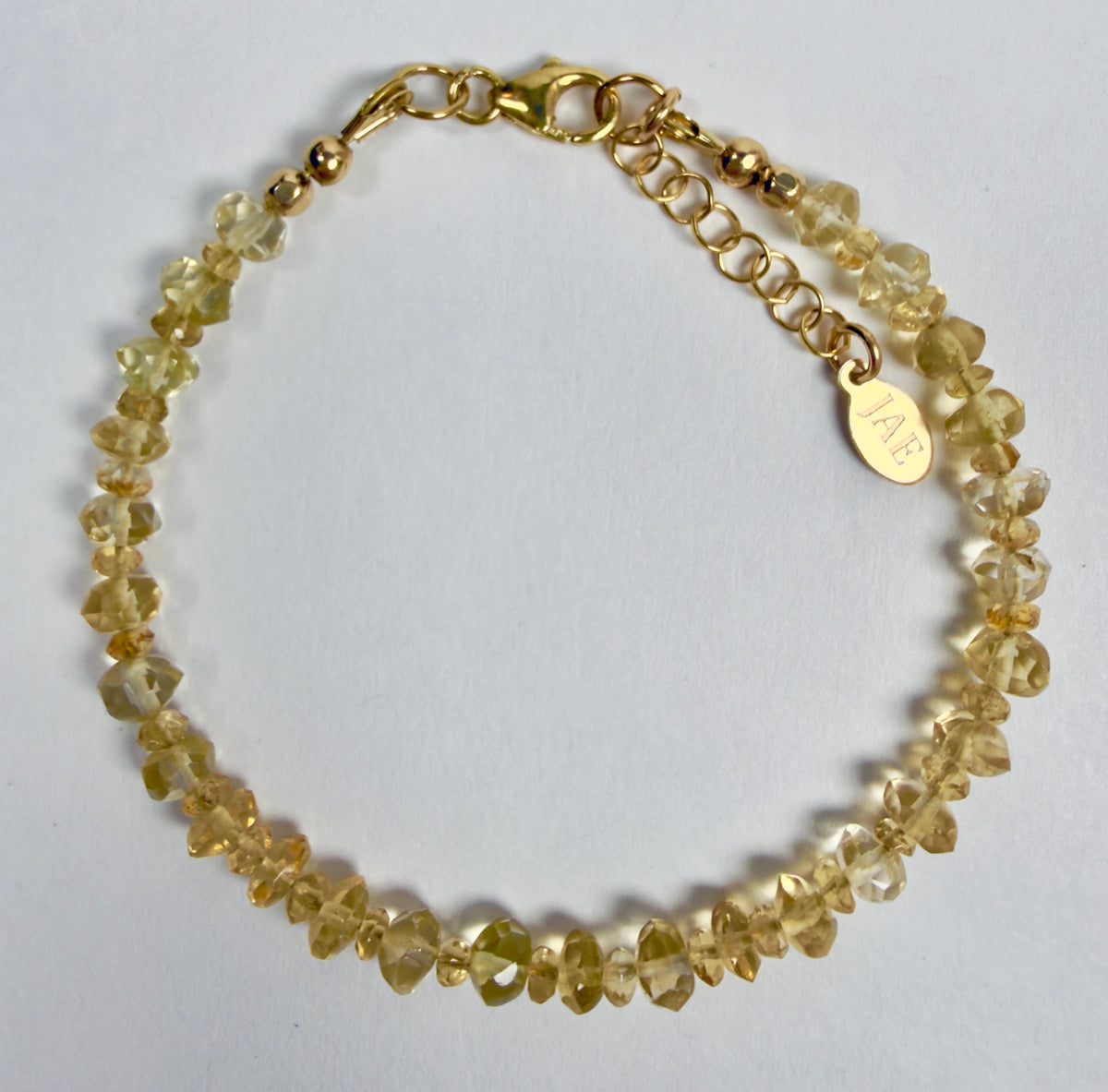 The Posey - Citrine Beaded Bracelet