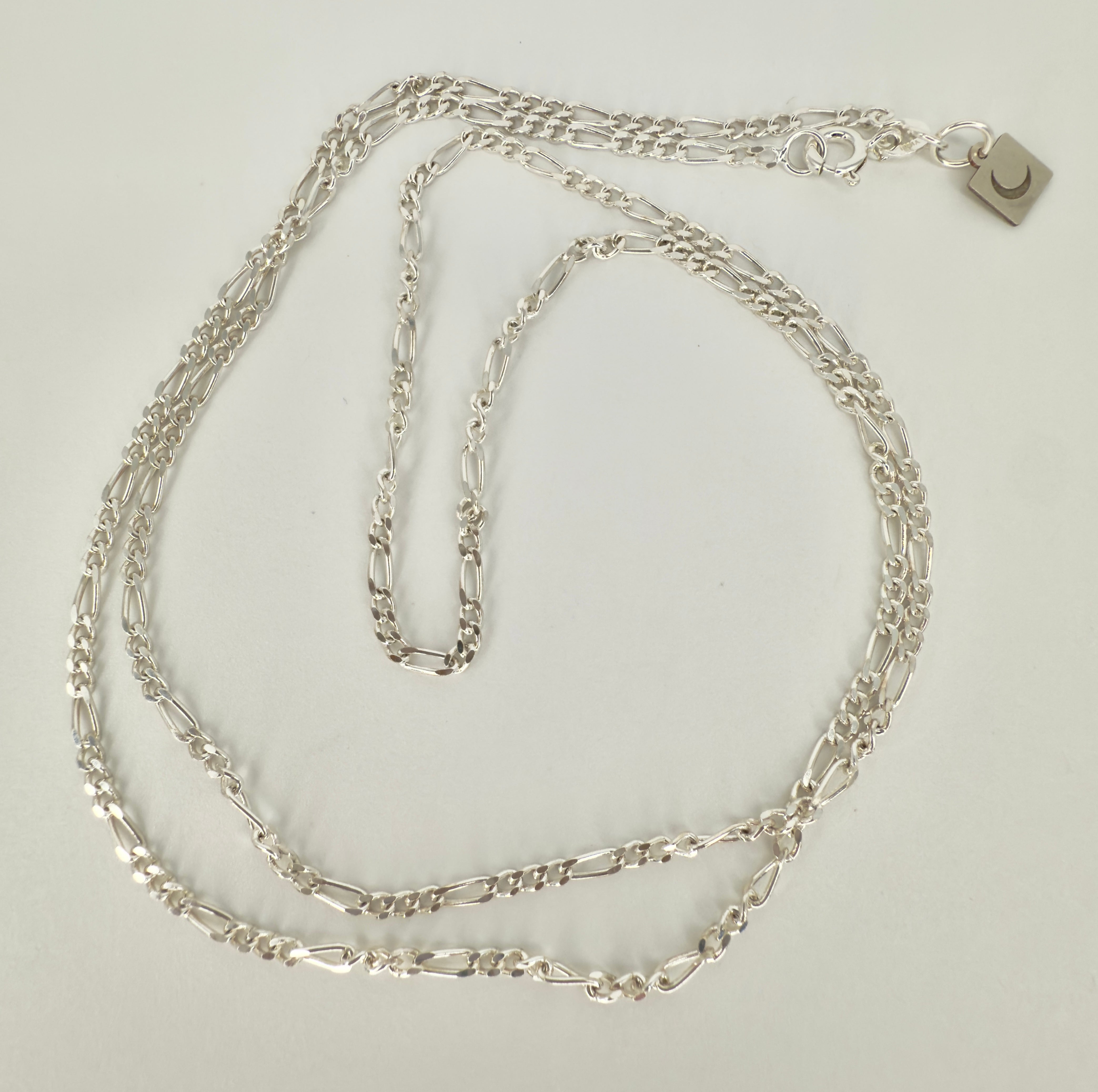 The Mick - Sterling Silver Figaro Chain Necklace - 24"