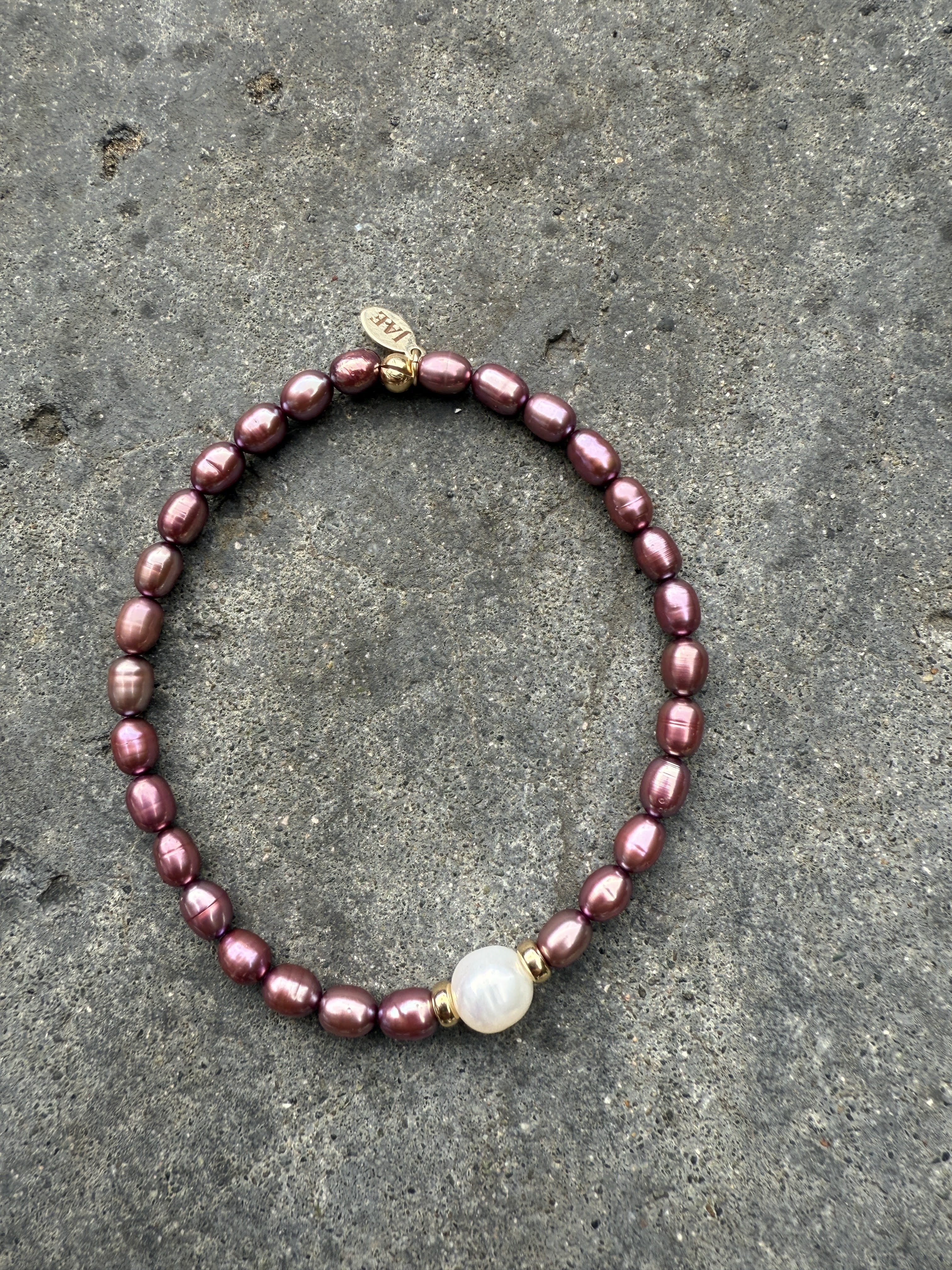The Eden - Mauve Pink Freshwater Pearl Bracelet