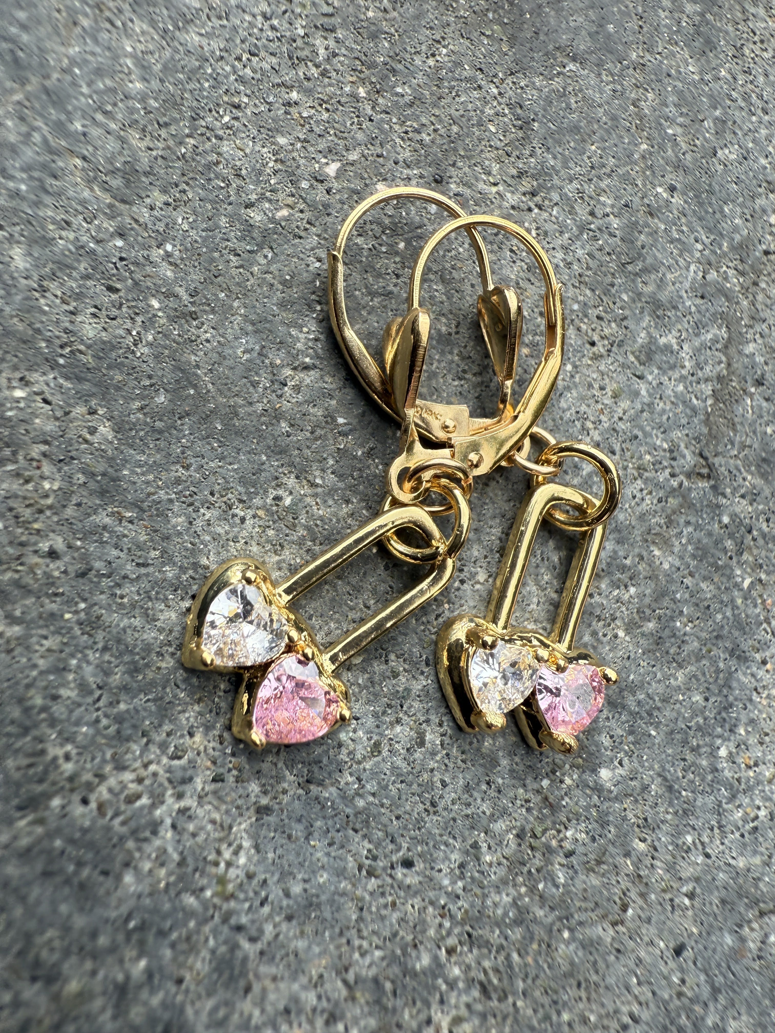 The Andi - Double Heart Earrings
