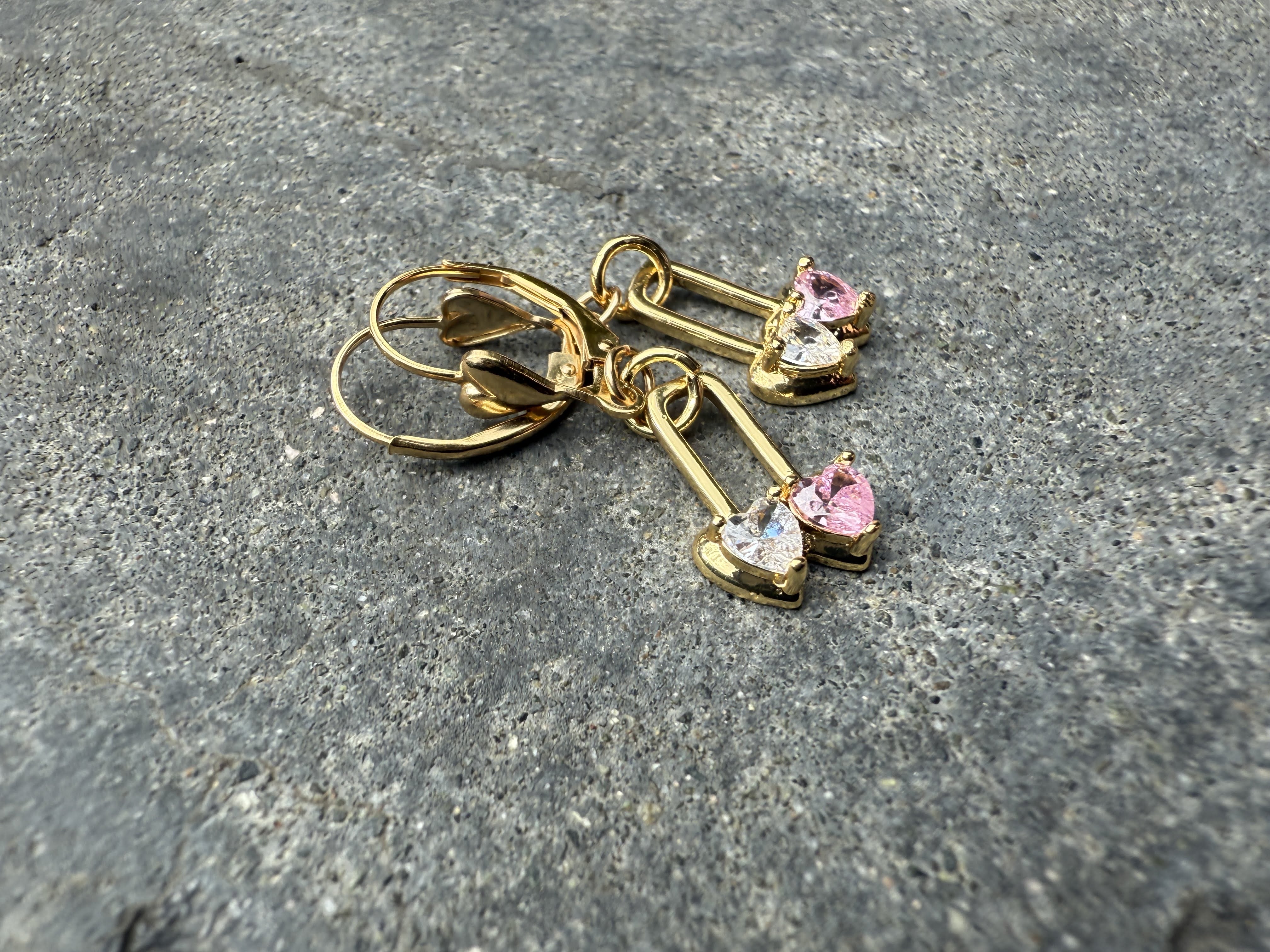 The Andi - Double Heart Earrings