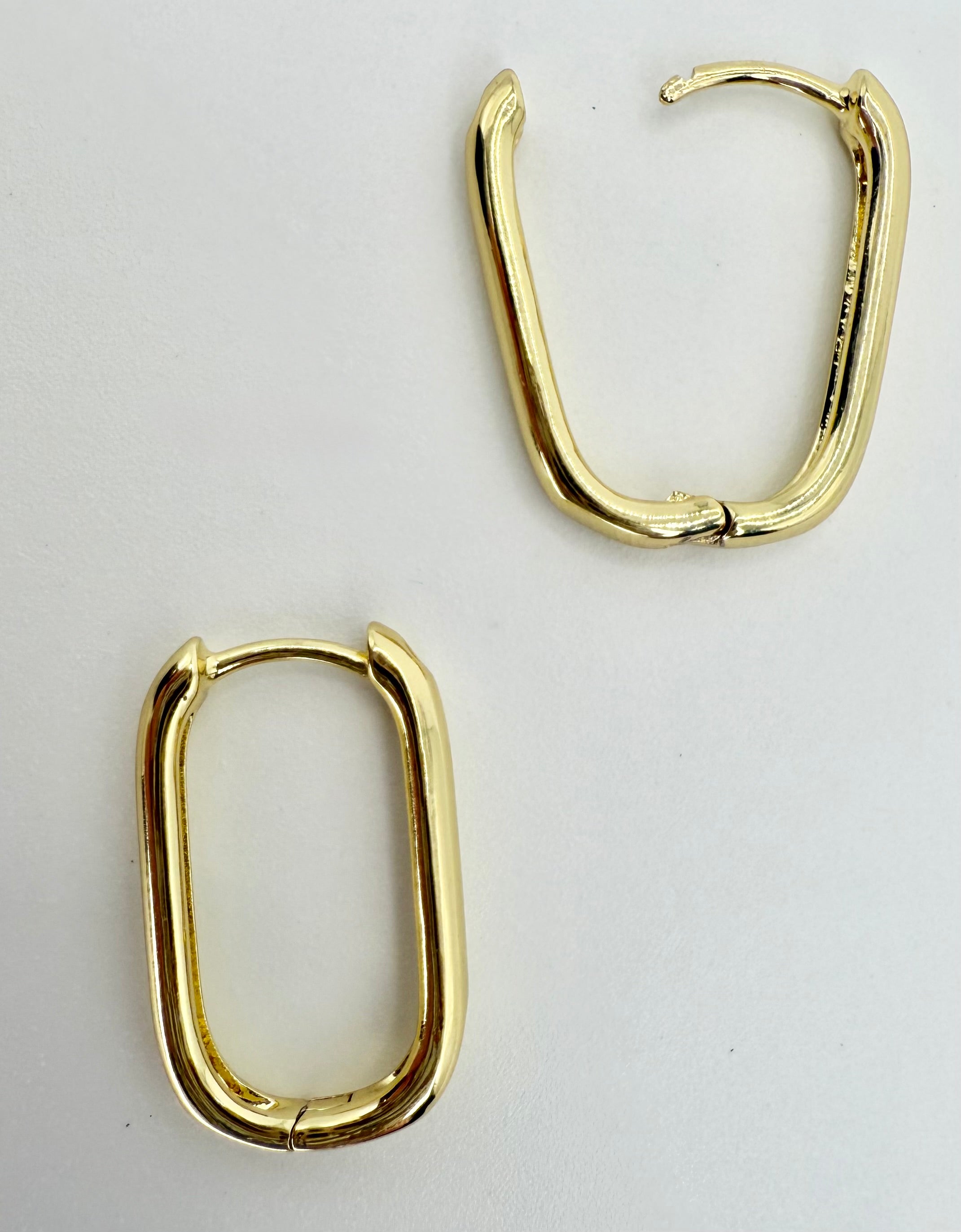 The Liz - Smooth Oval Huggie Earrings