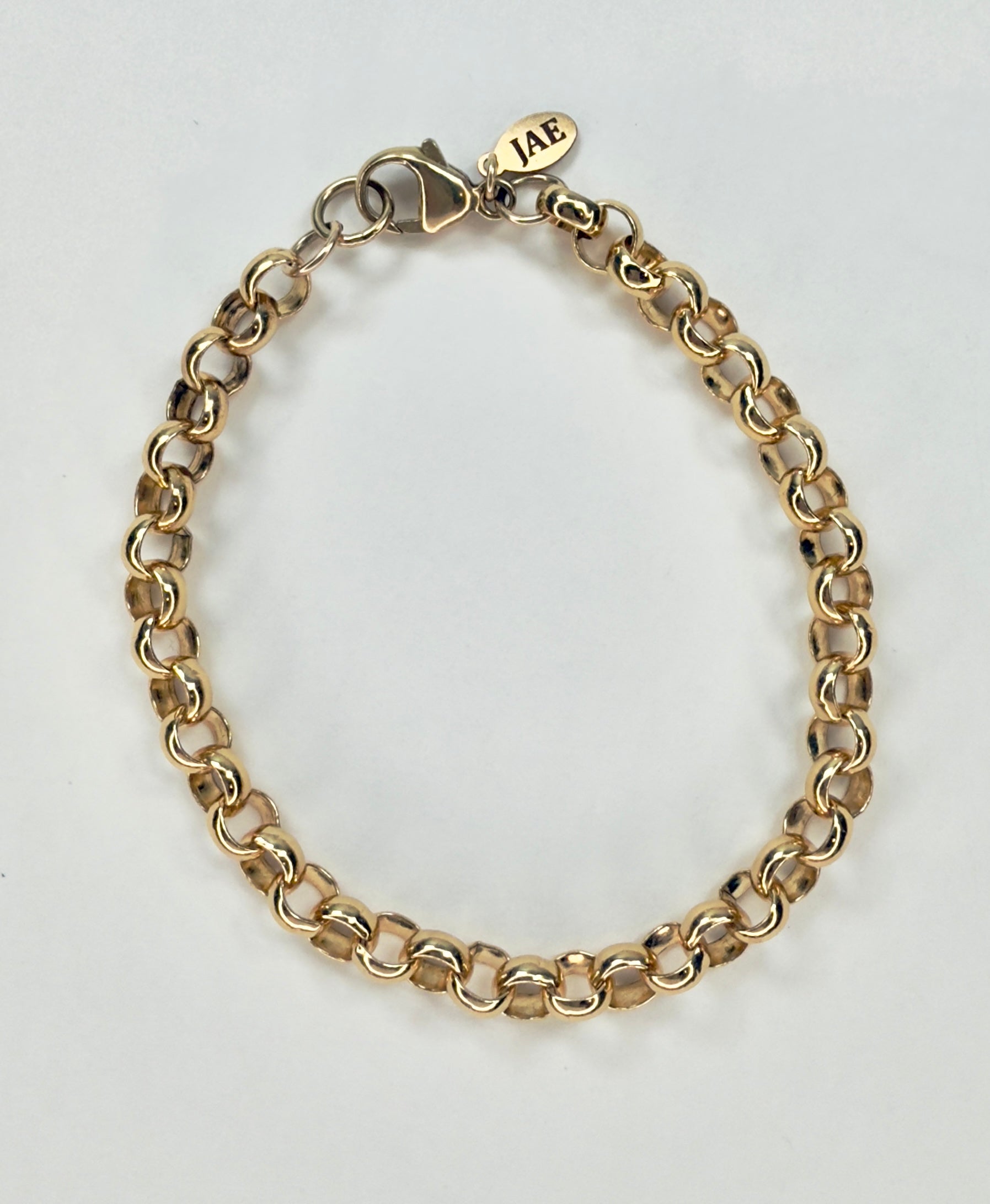The Nolan - Rolo 6mm Chain Bracelet - 10 Sizes Available