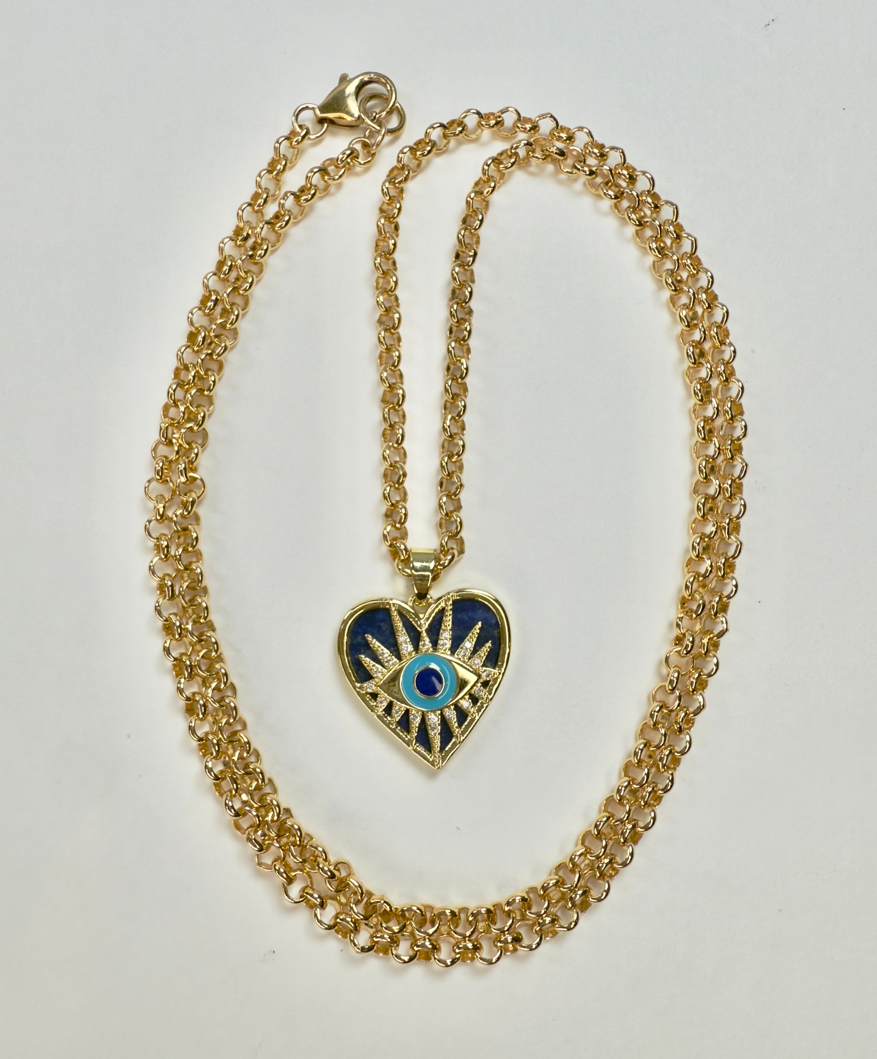 The Zara - Chunky Rolo Chain Long Necklace