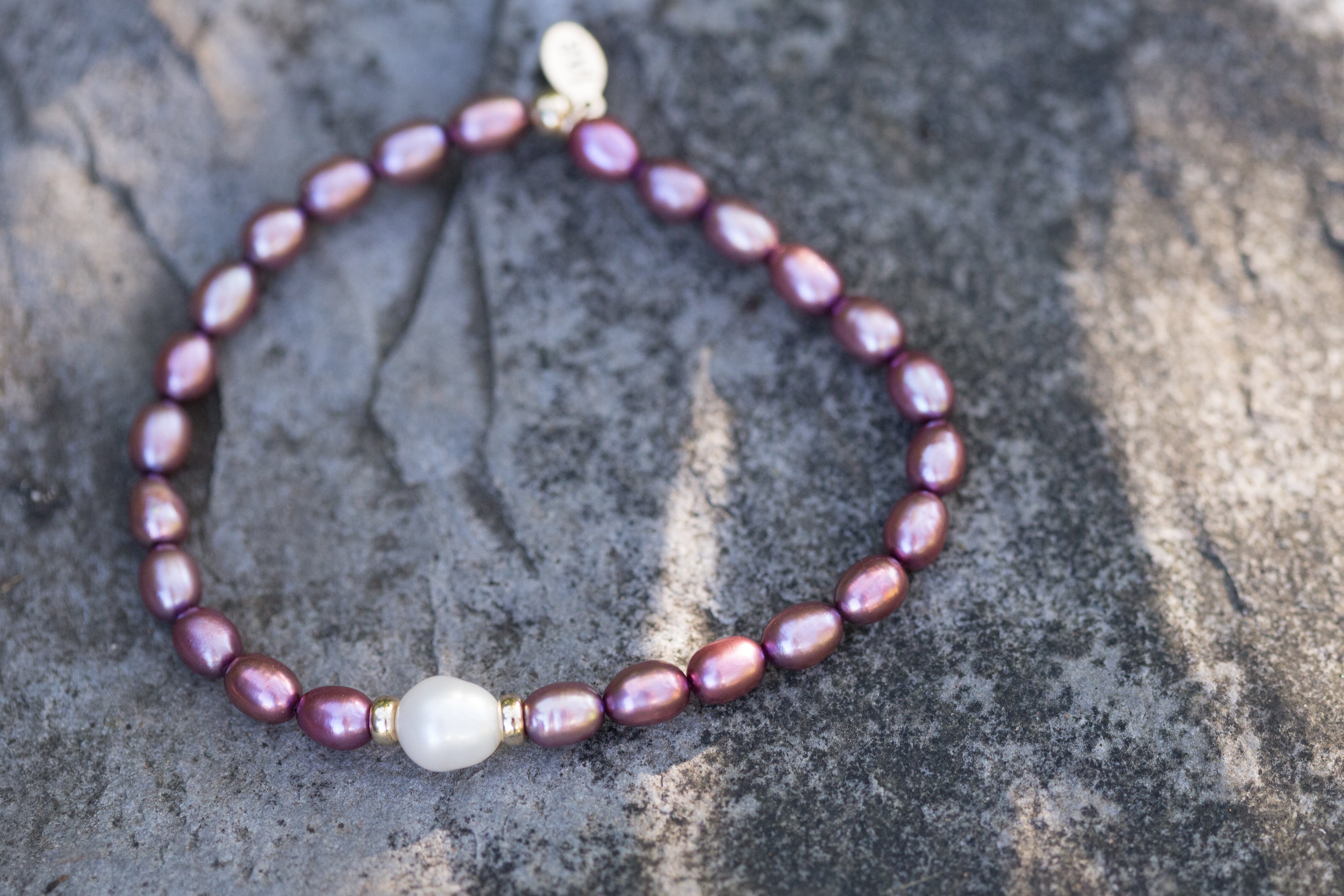The Eden - Mauve Pink Freshwater Pearl Bracelet