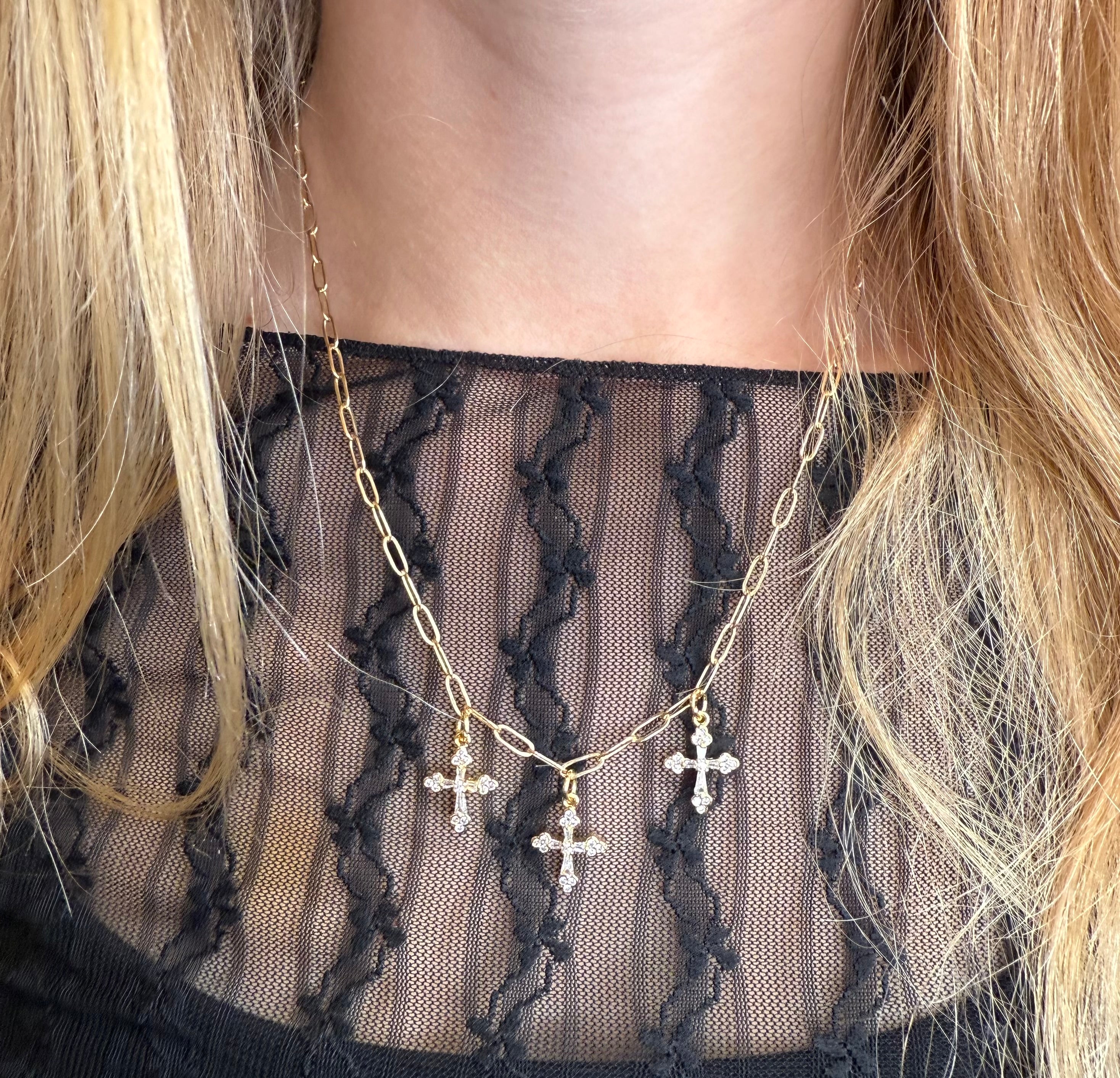 The Evaristus - Triple Cross Necklace