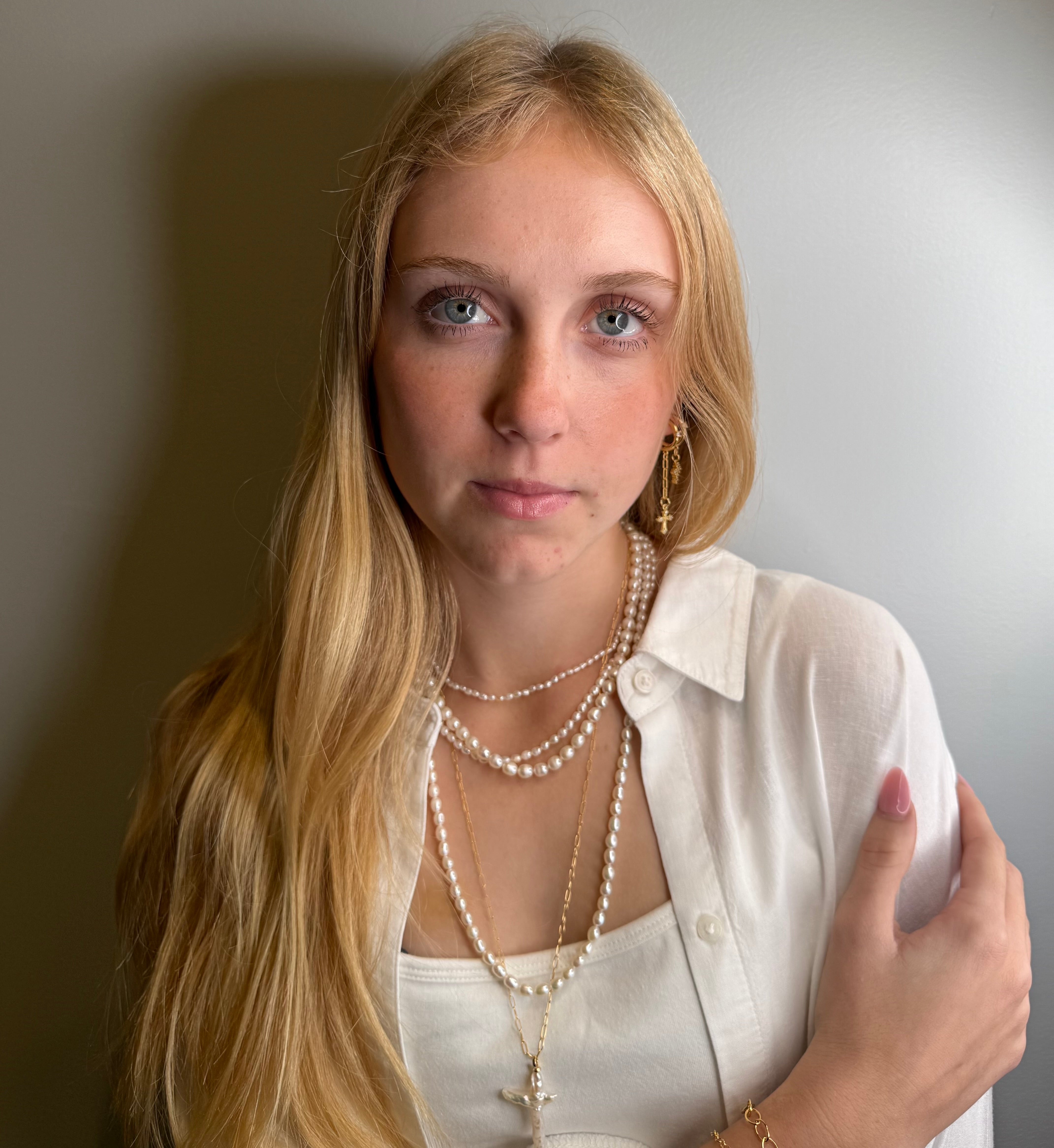 The Alexander - Freshwater Pearl Necklace (Adjustable 16" to 20")