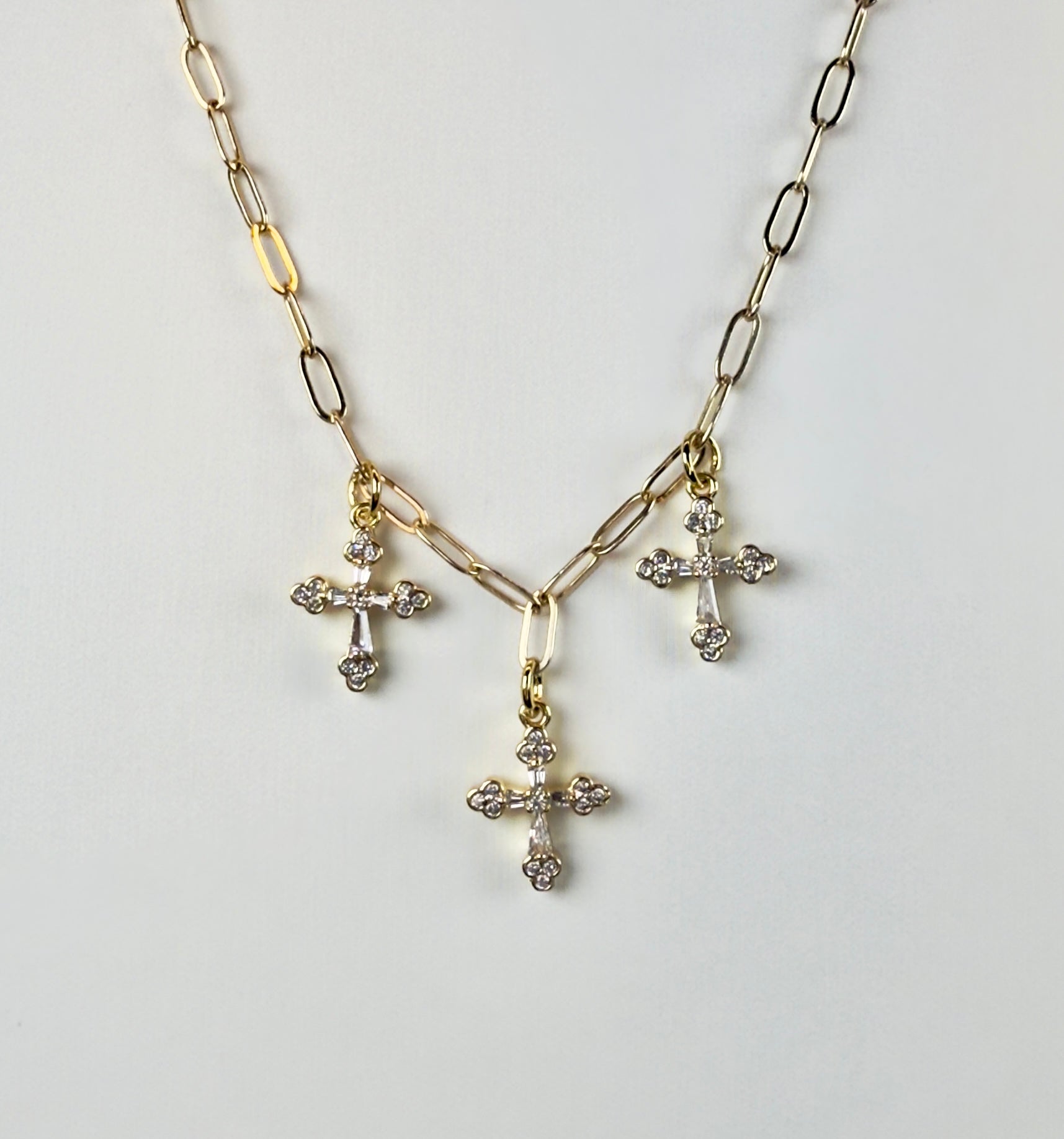 The Evaristus - Triple Cross Necklace