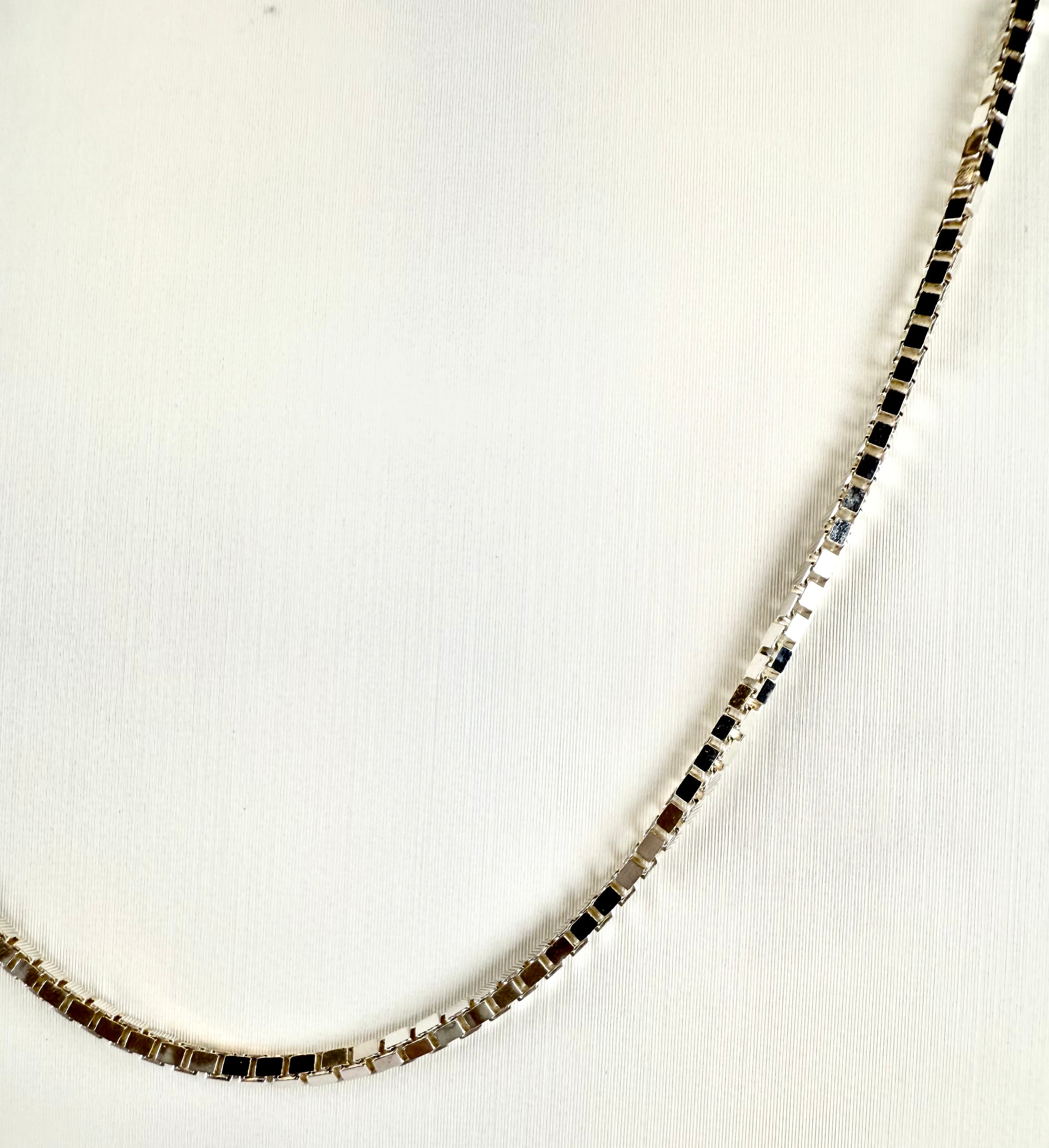 The Thomas - Sterling Silver Box Chain Necklace