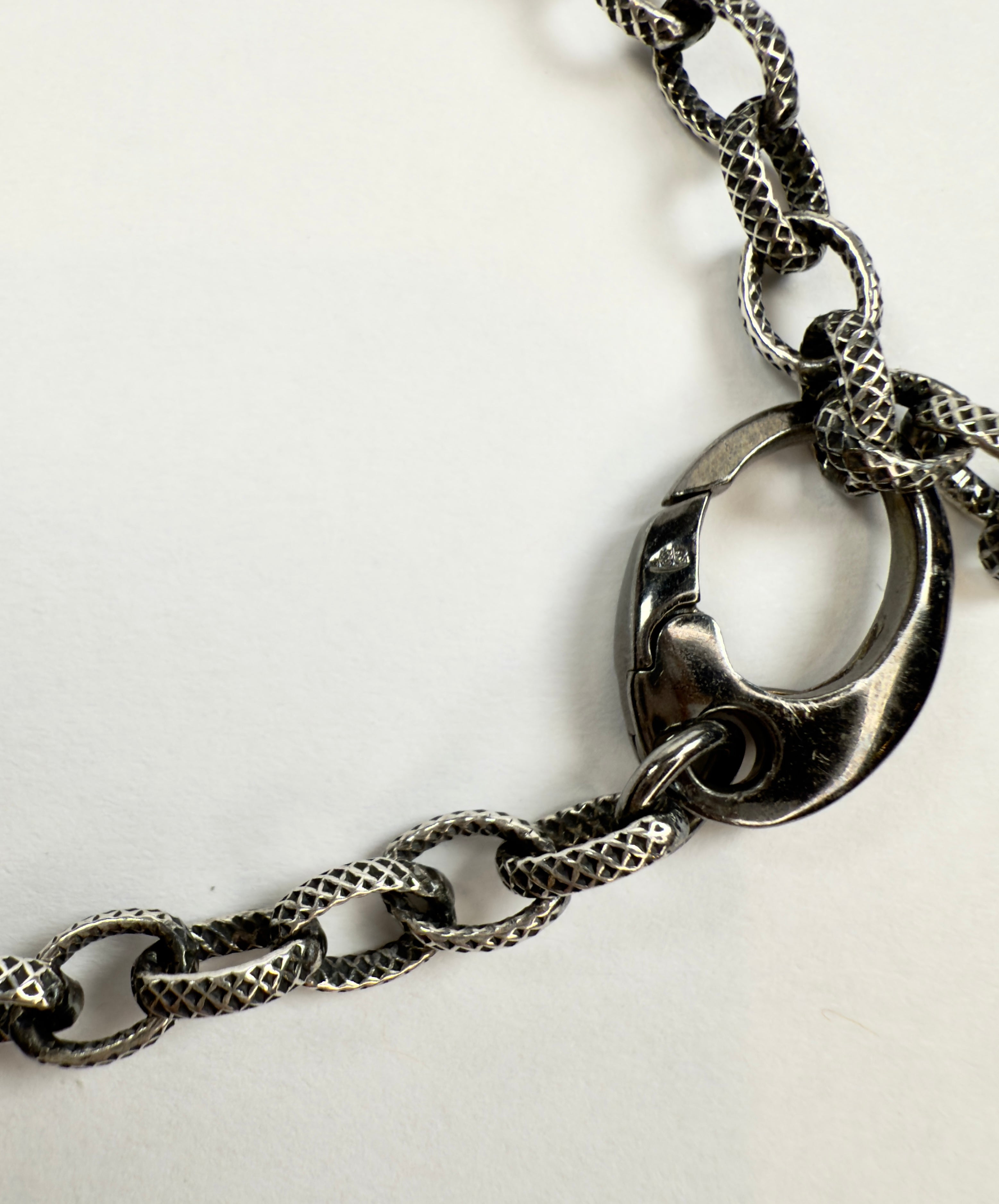 The Gavin - Oxidized Sterling Silver Chain Bracelet