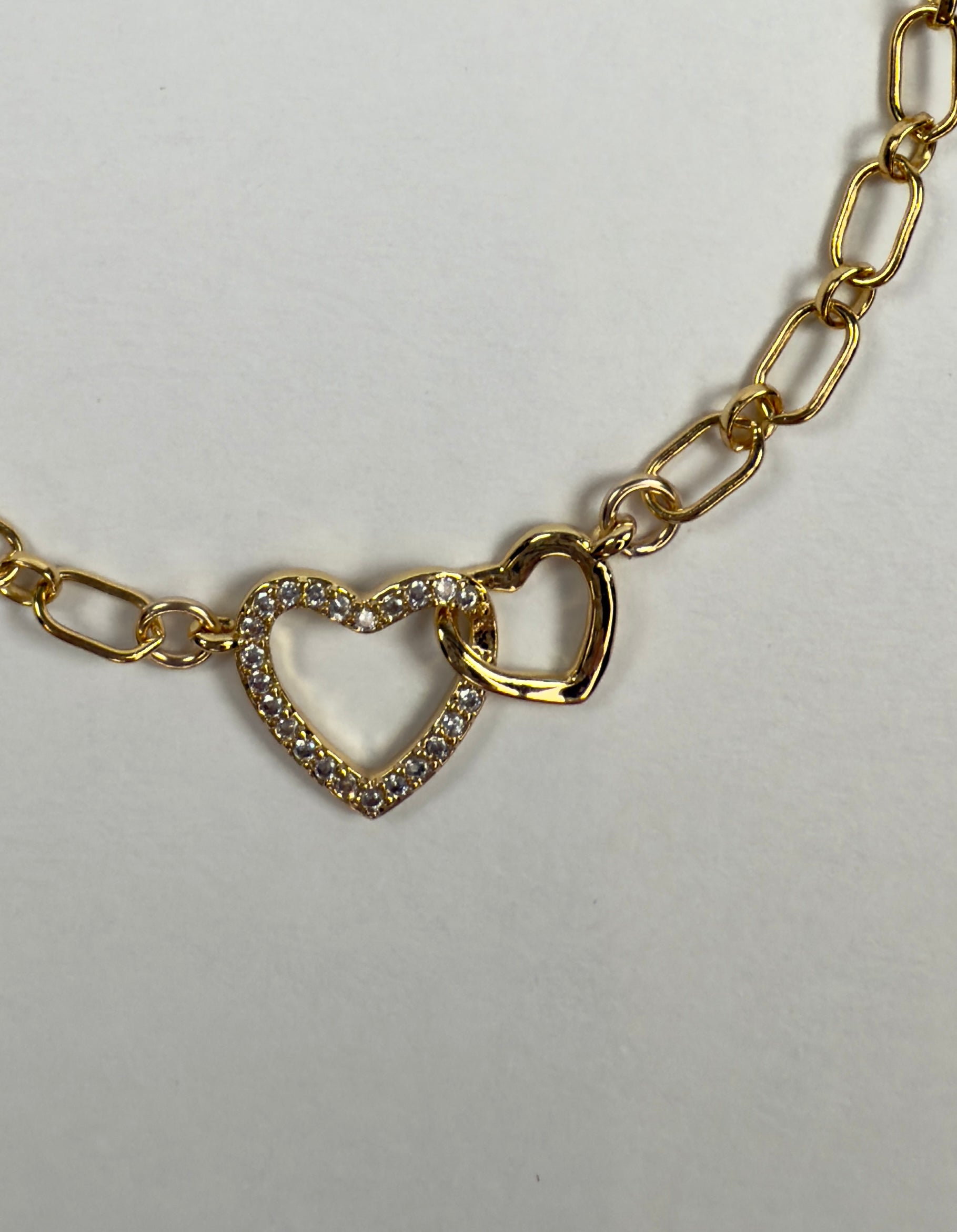 The Rachel - Joined Hearts Chain Bracelet