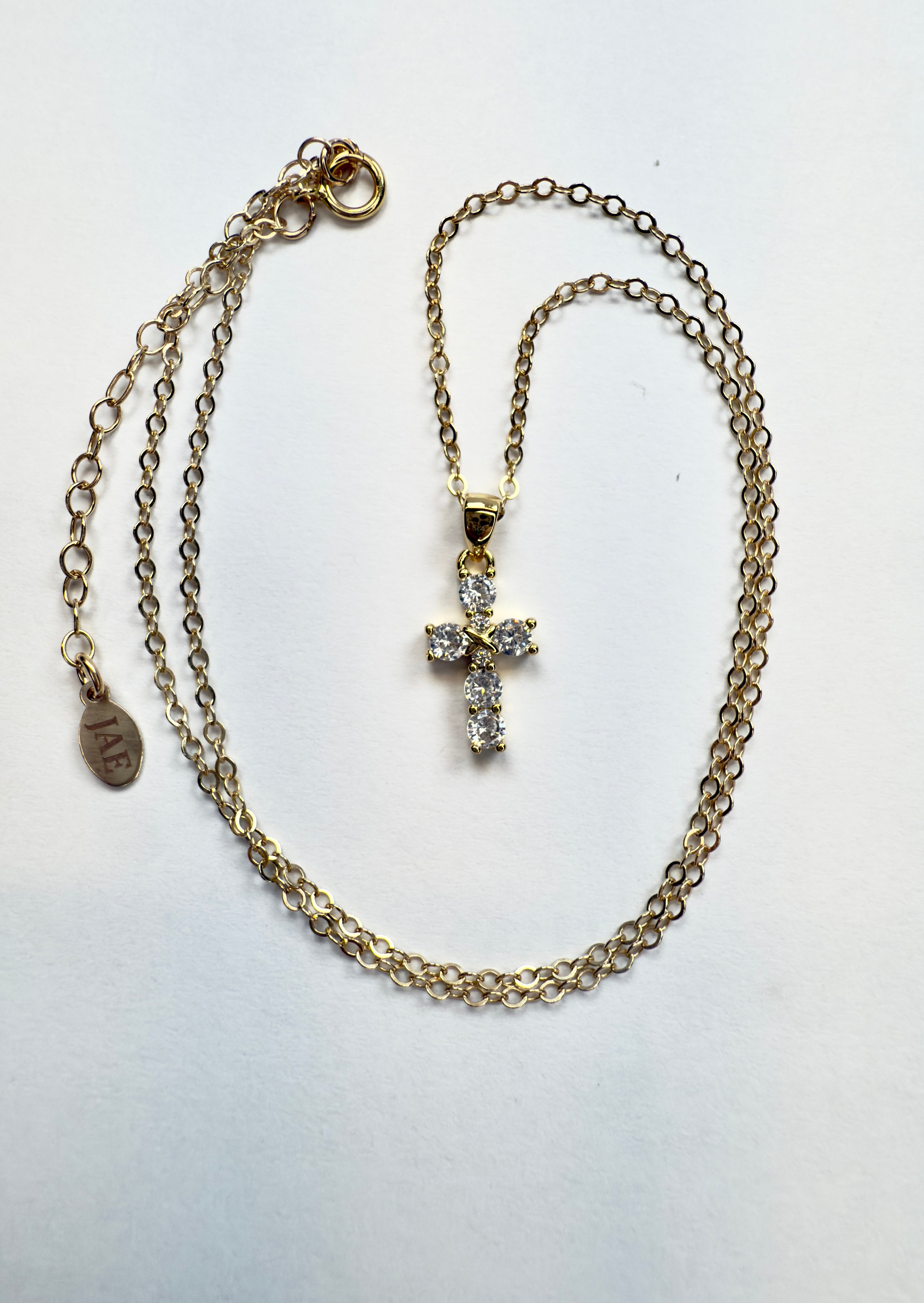 The Affonso - Cubic Zirconia with Crossed Center Cross