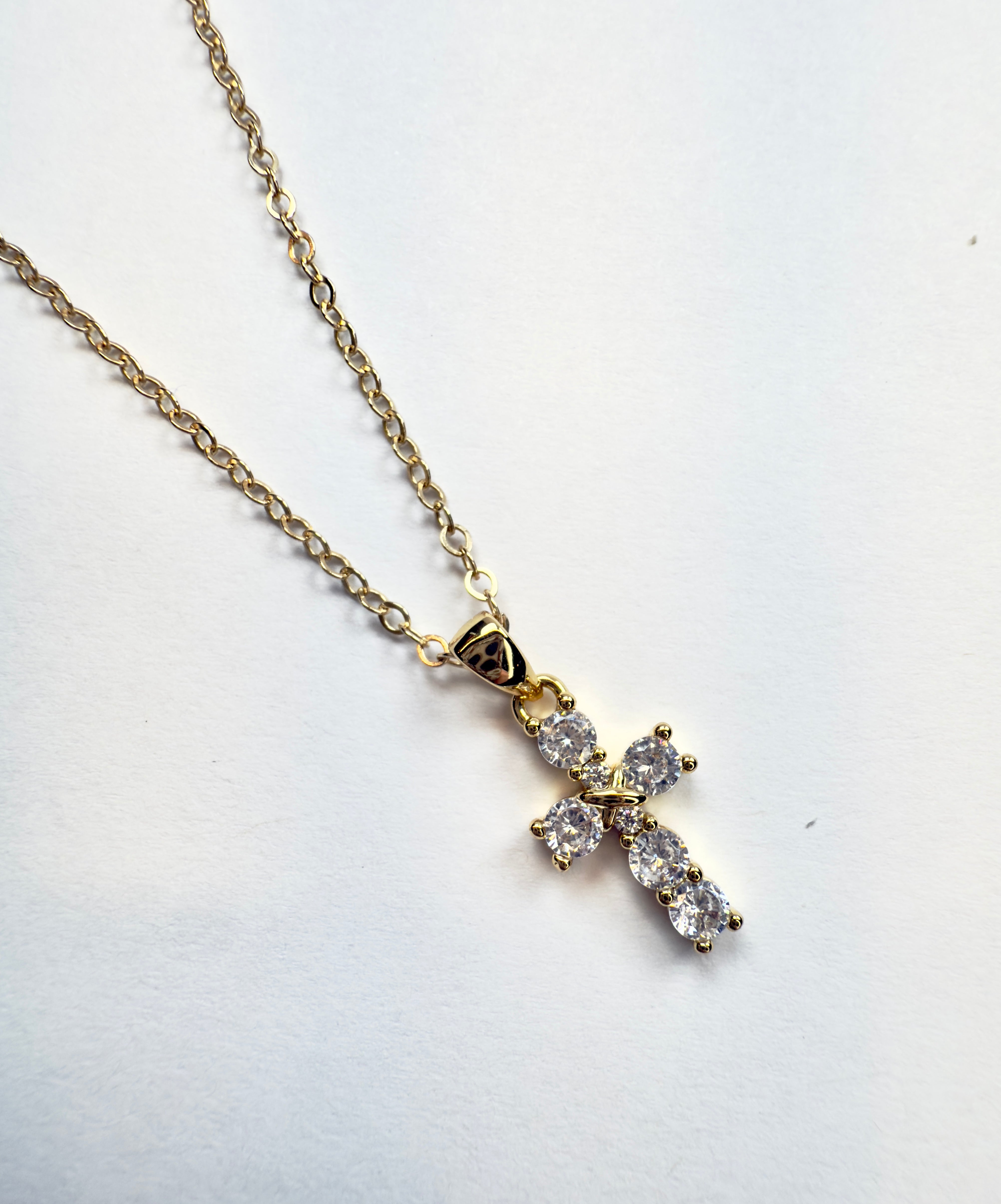 The Affonso - Cubic Zirconia with Crossed Center Cross