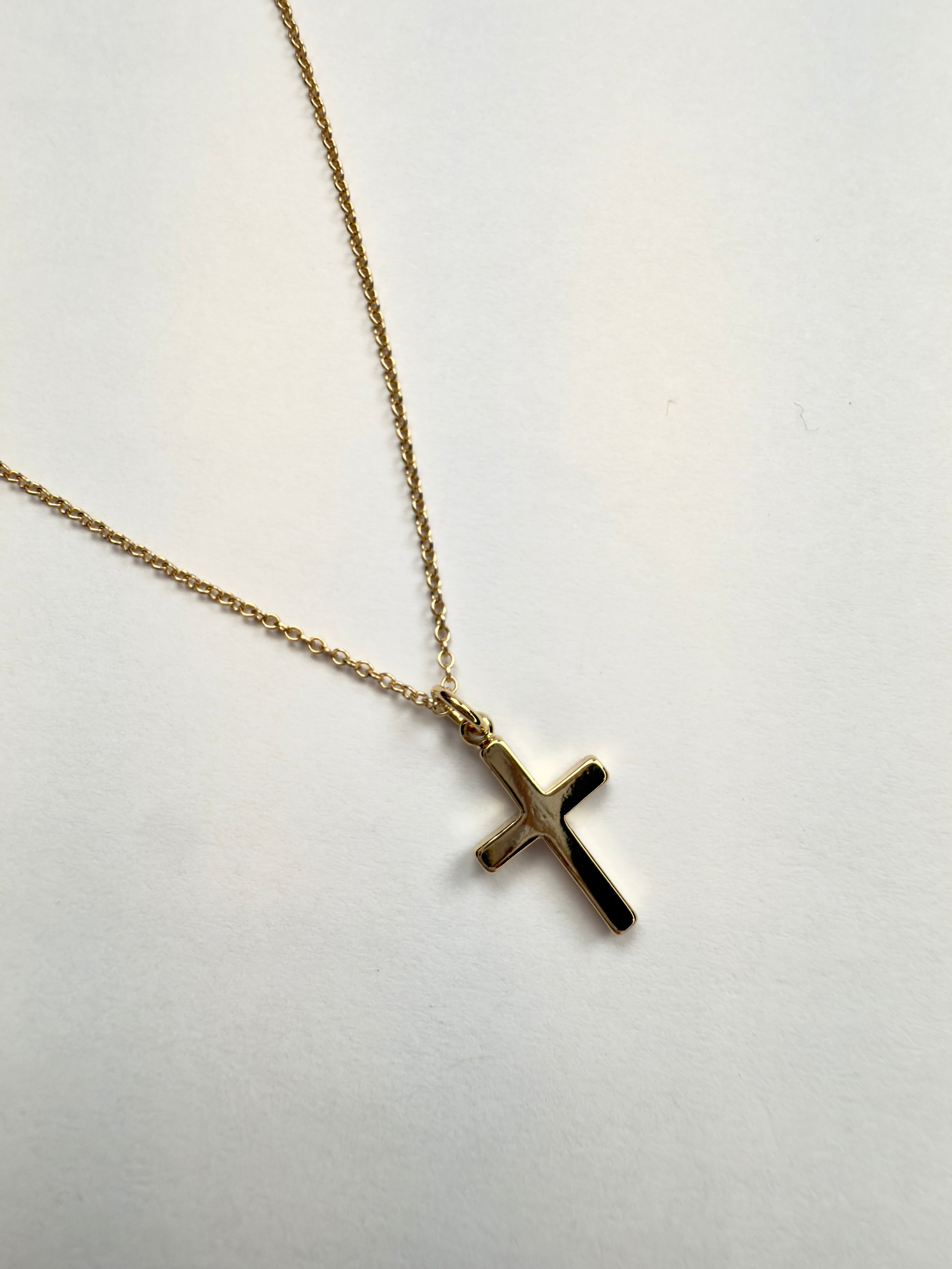 The Cobb - Polished and Smooth Cross Necklace