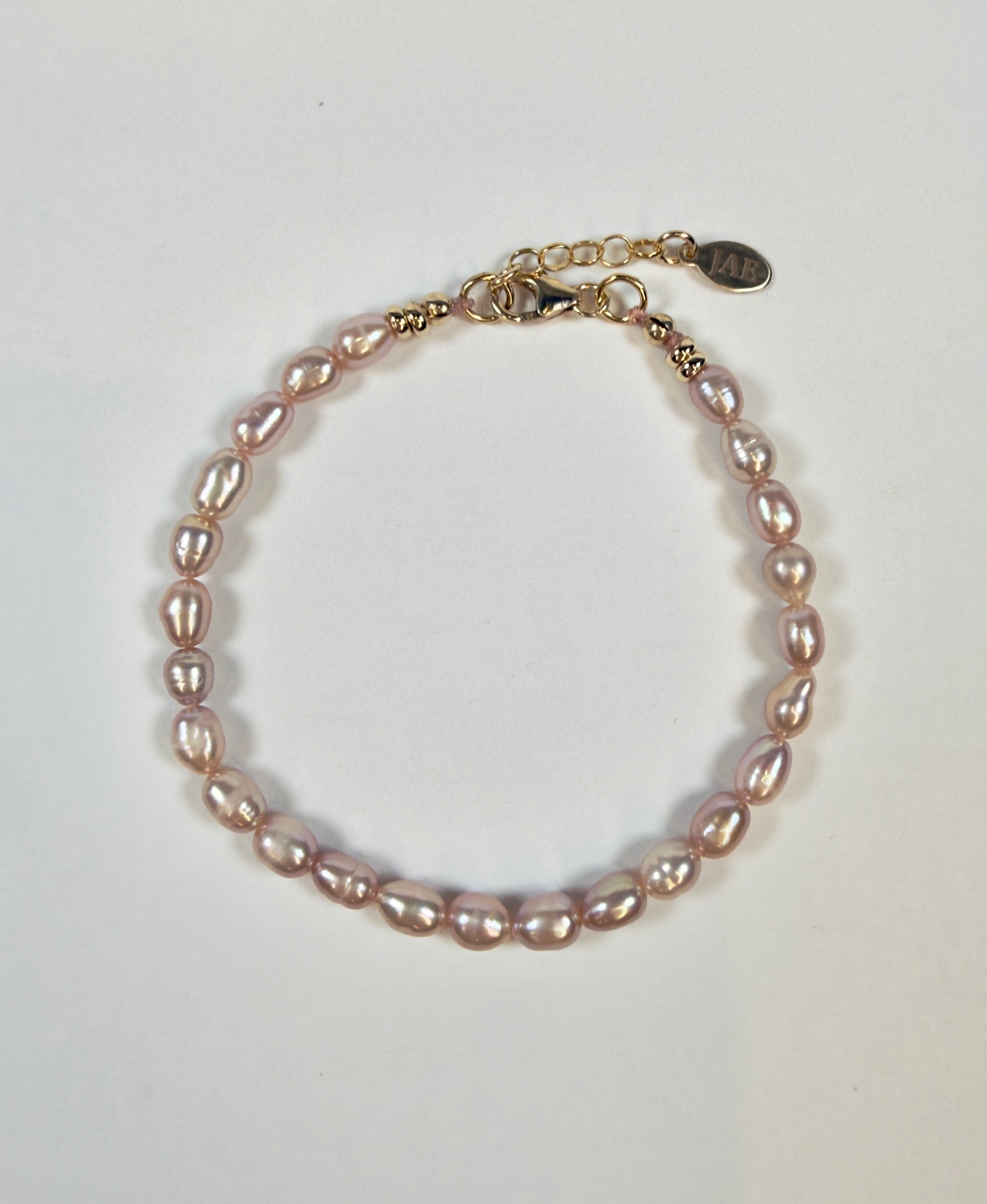 The Mae - Pink Freshwater Pearl Bracelet