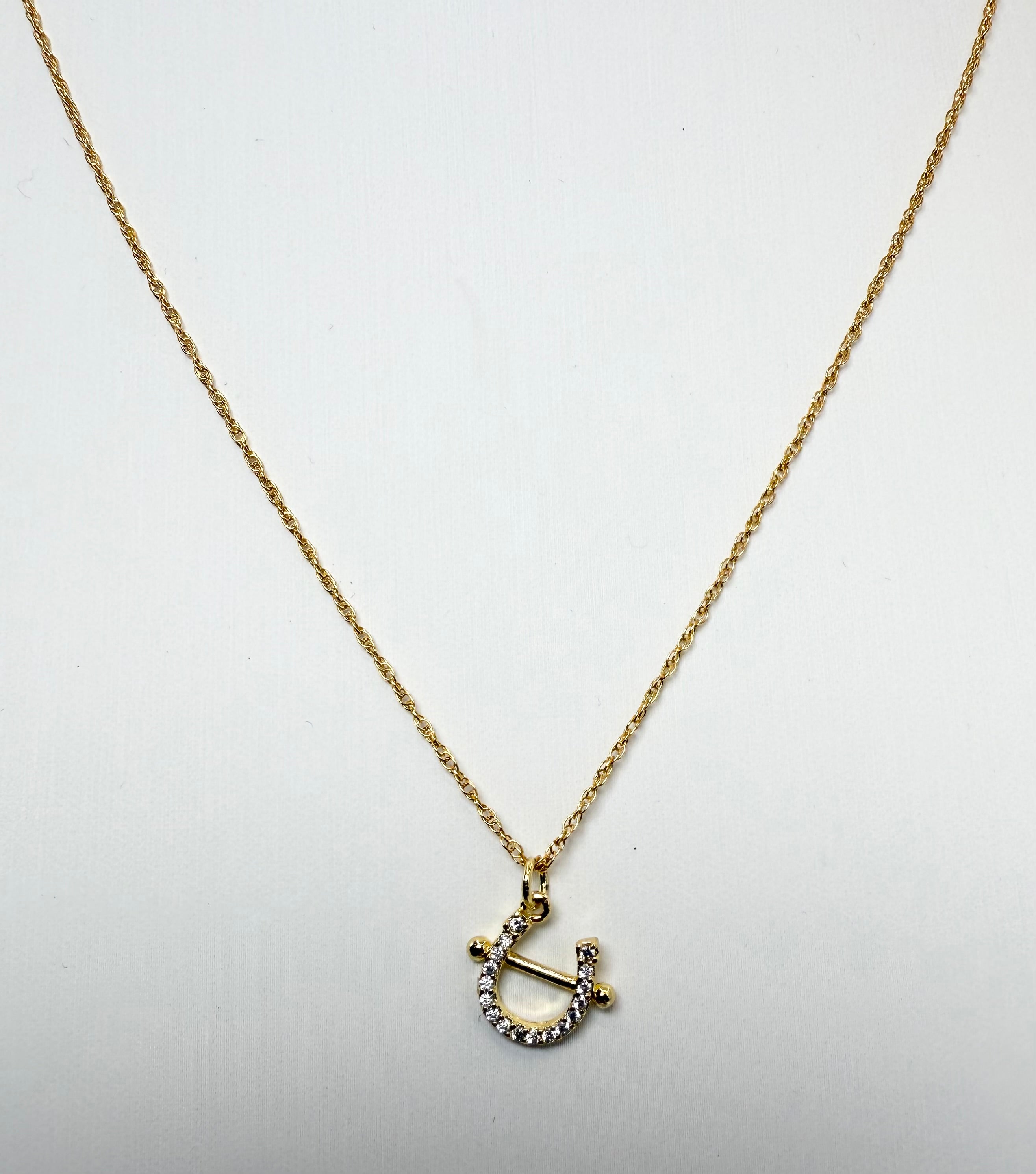 The Remi - Dainty Horseshoe with Bridle Necklace