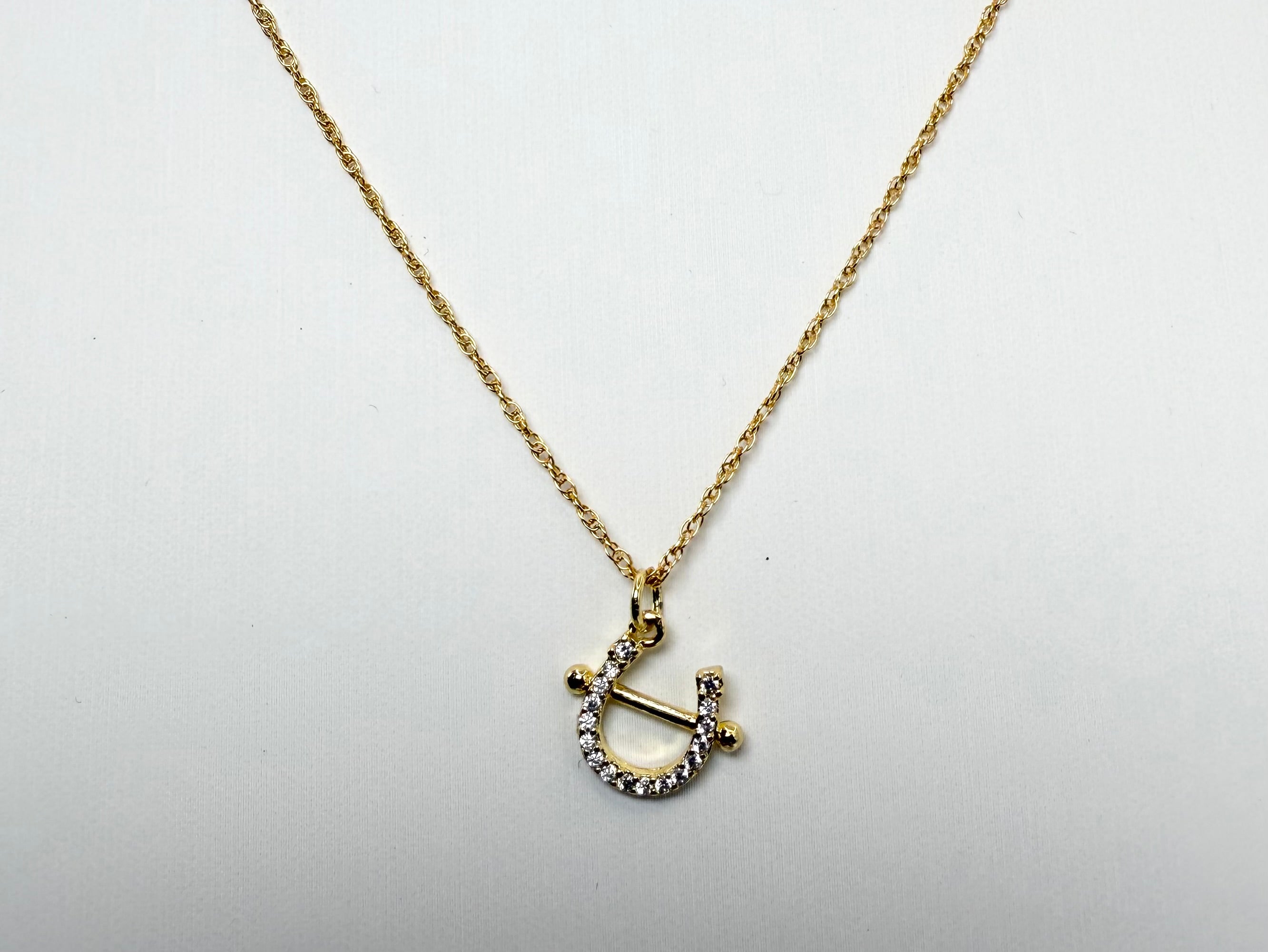 The Remi - Dainty Horseshoe with Bridle Necklace