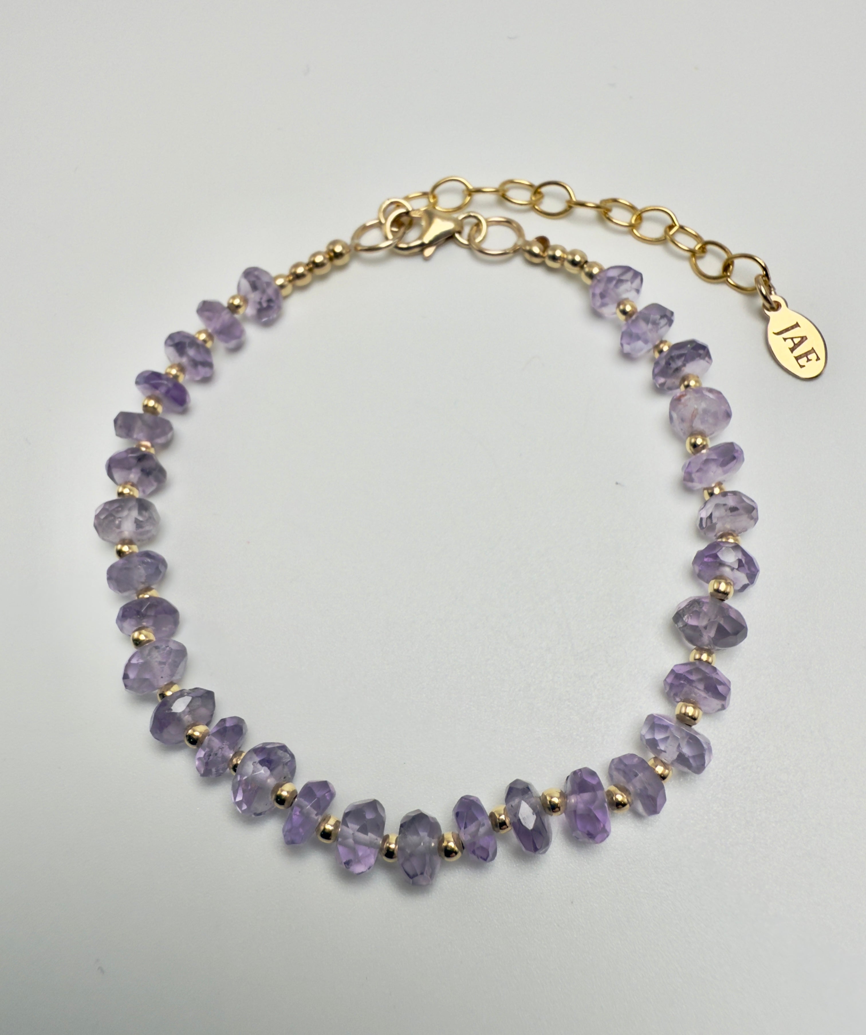 The Peggy - Amethyst and Gold Bracelet