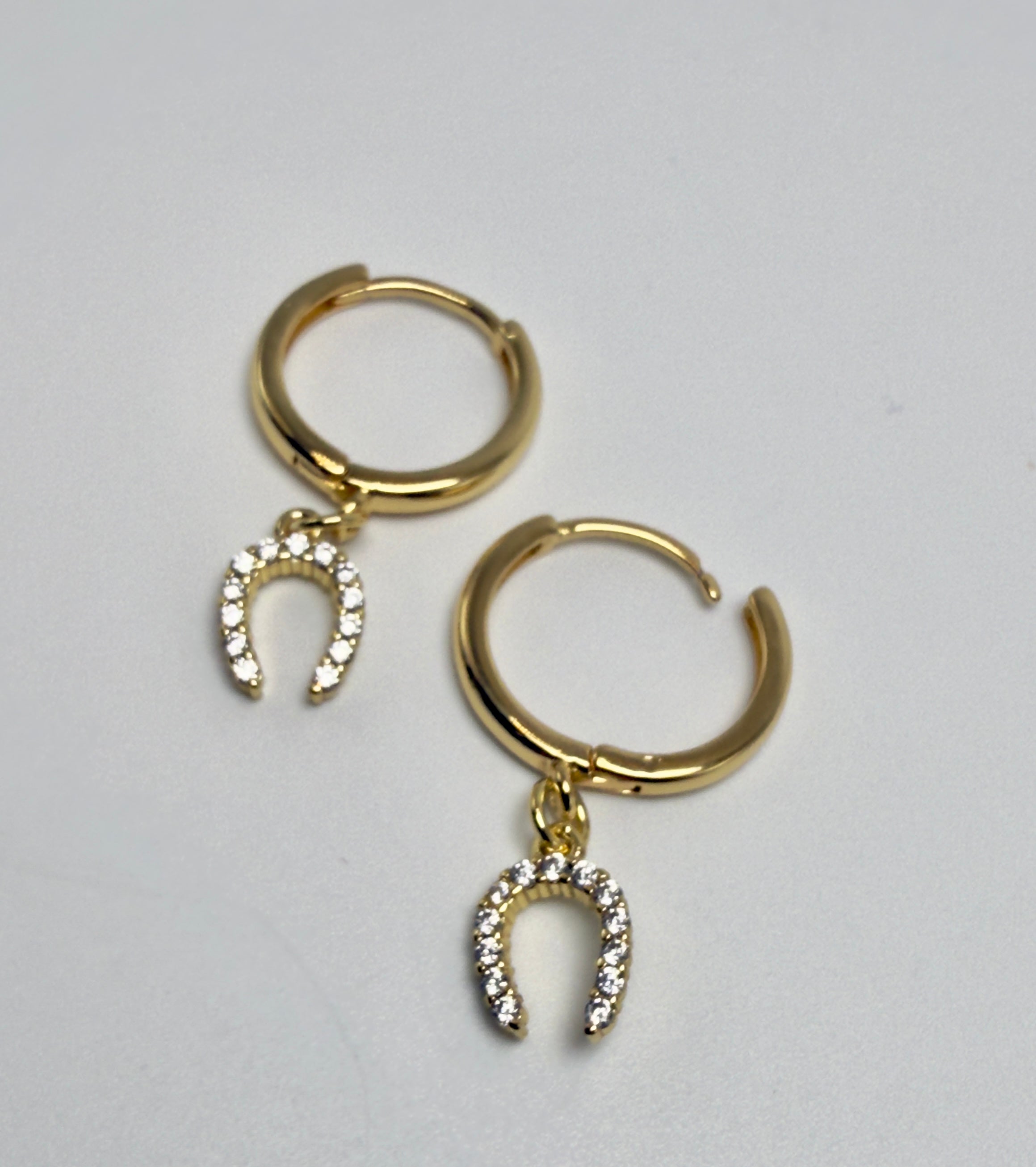 The Isla Evelyn - CZ Horseshoe Huggie Earring
