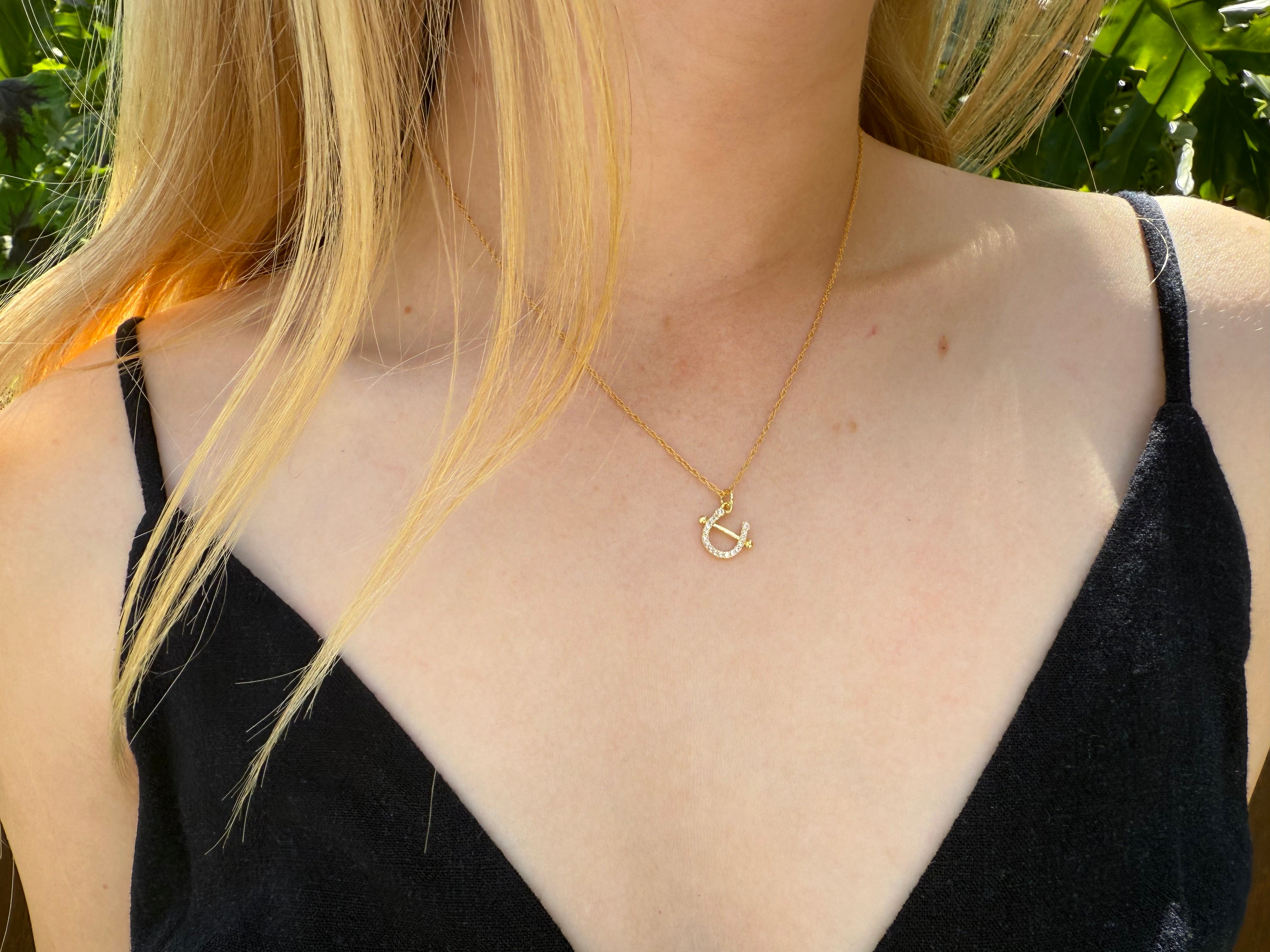 The Remi - Dainty Horseshoe with Bridle Necklace