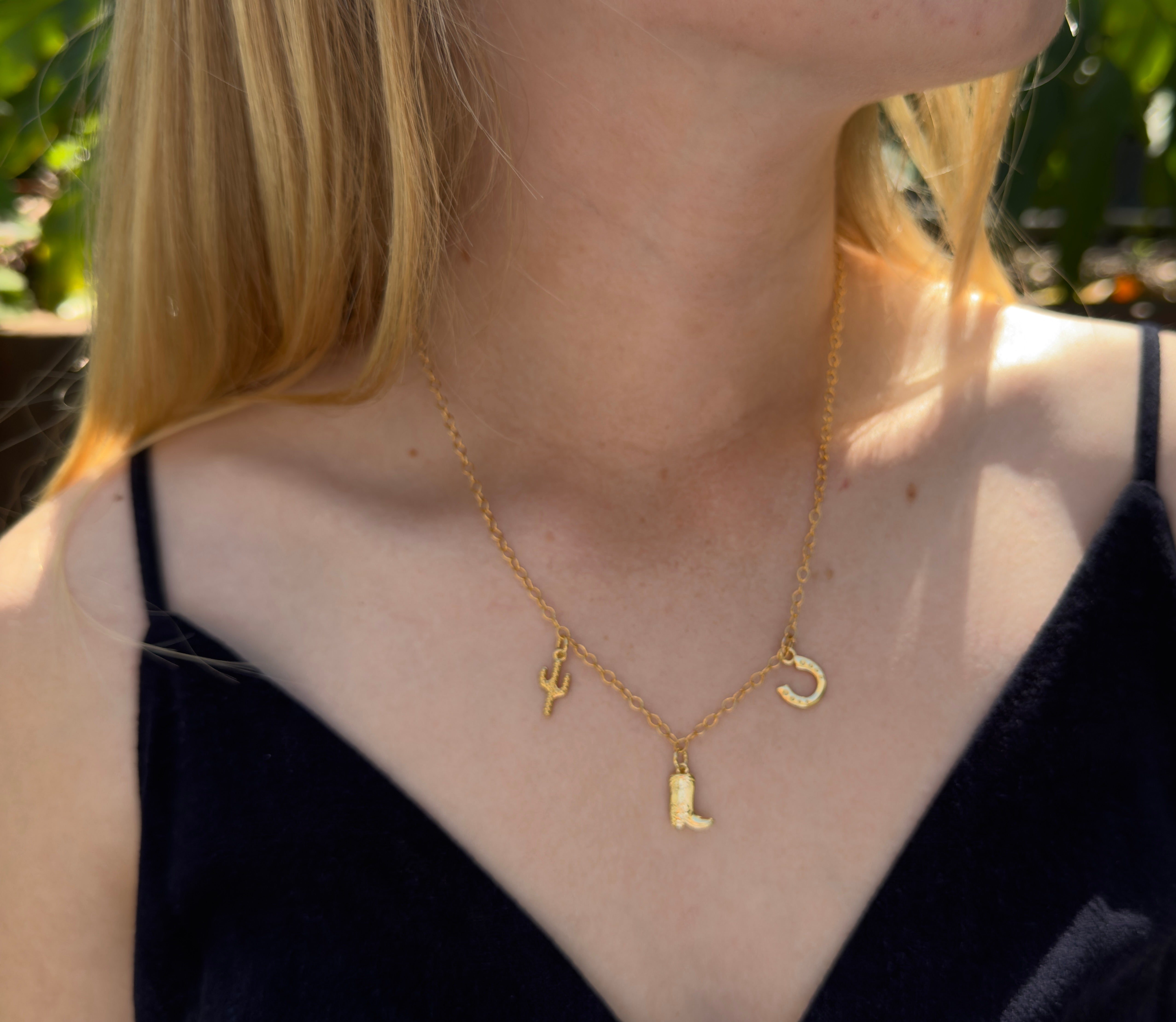 The Mesa - Three Charm Necklace