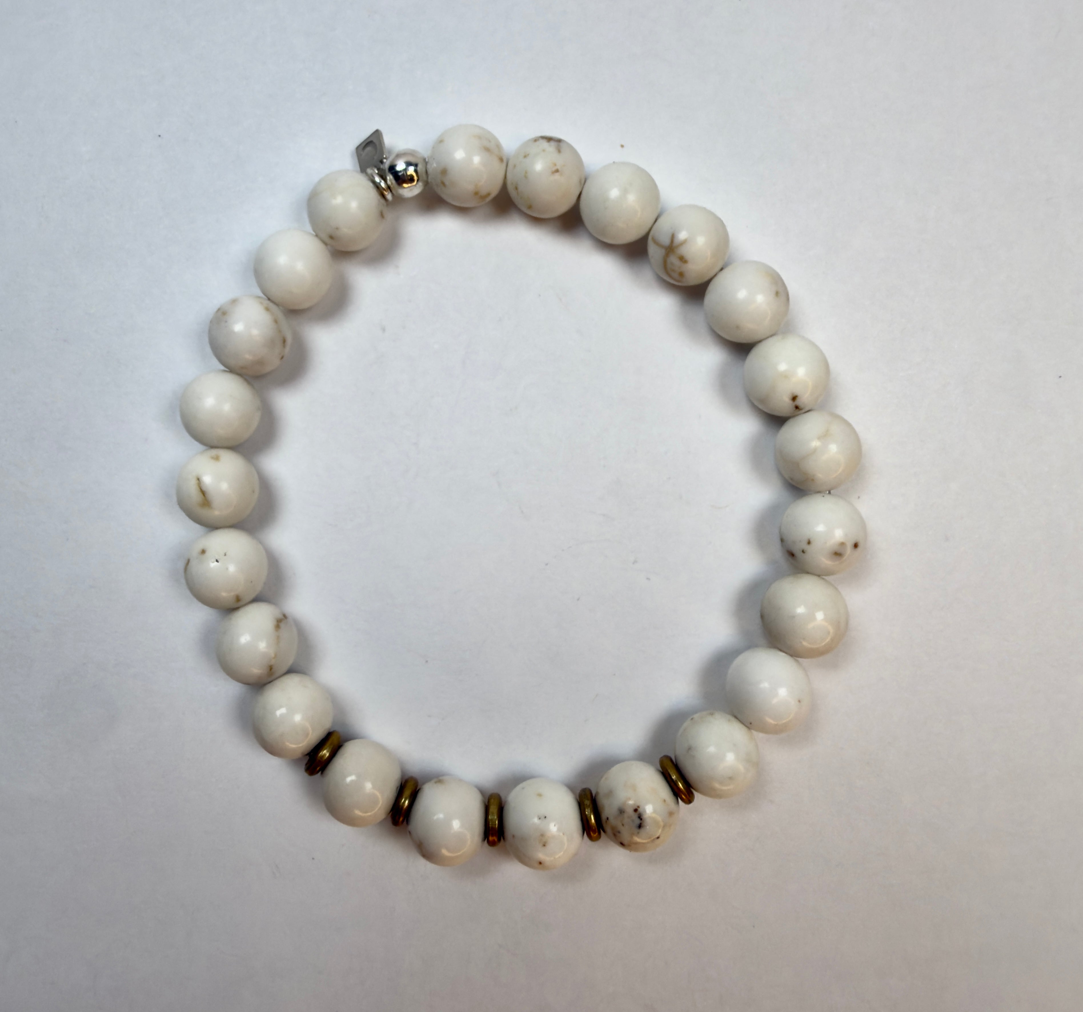 The Billie Joe - Magnesite and Brass Bracelet