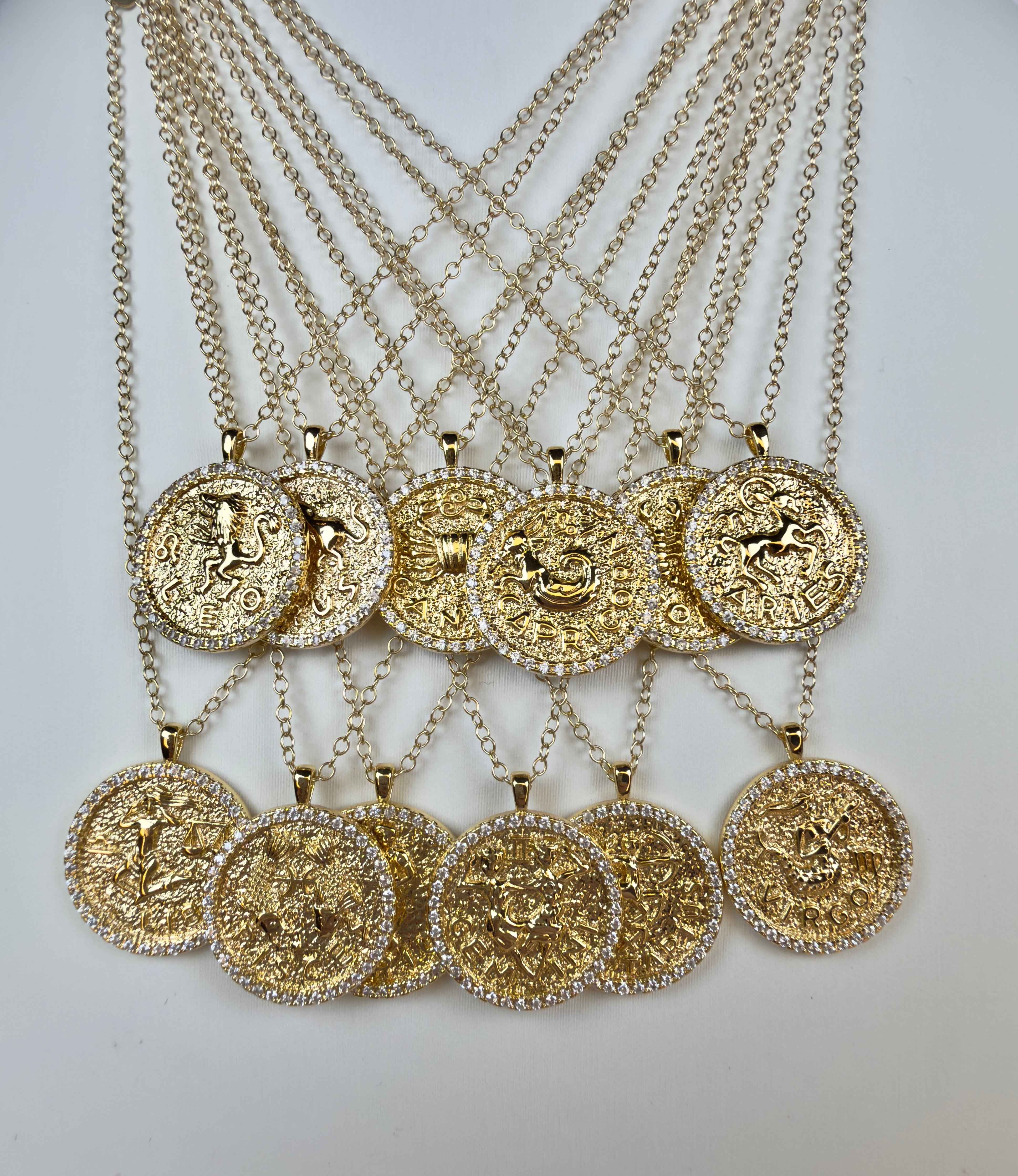 Zodiac Pendant Necklace - 18" Inch Length