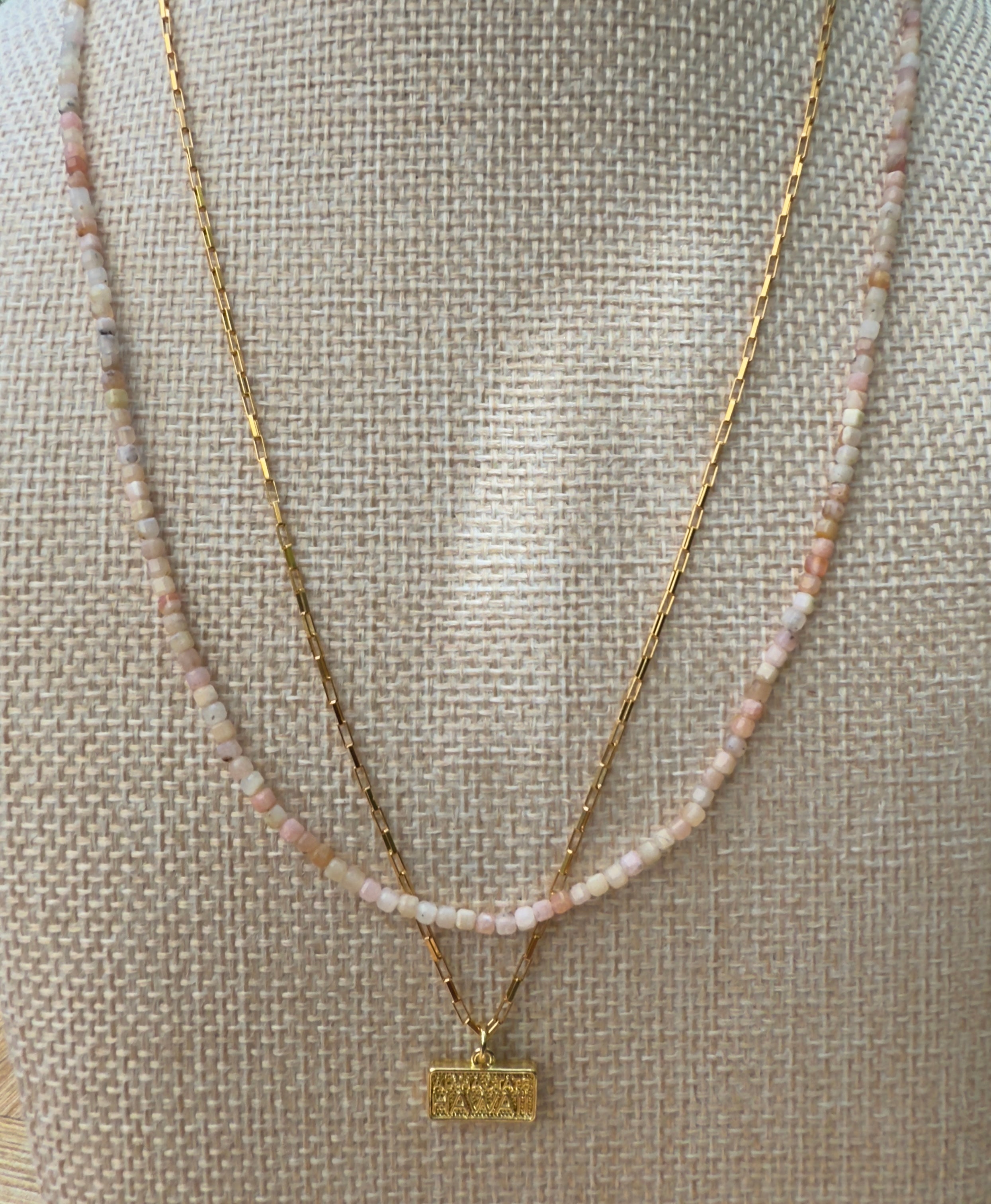 Hawaii License Plate Charm Necklace
