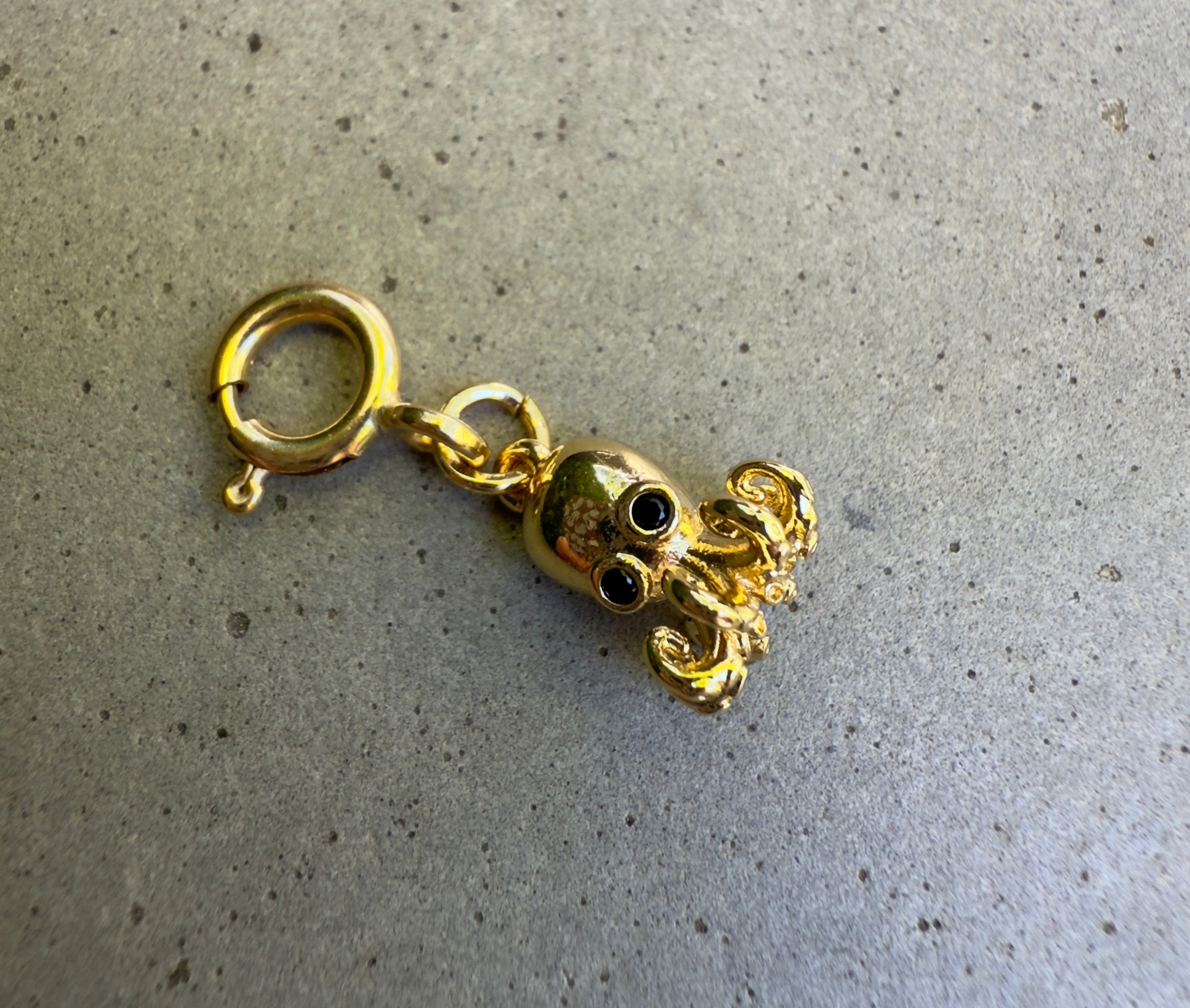 Octopus Charm with Clip-on Connector