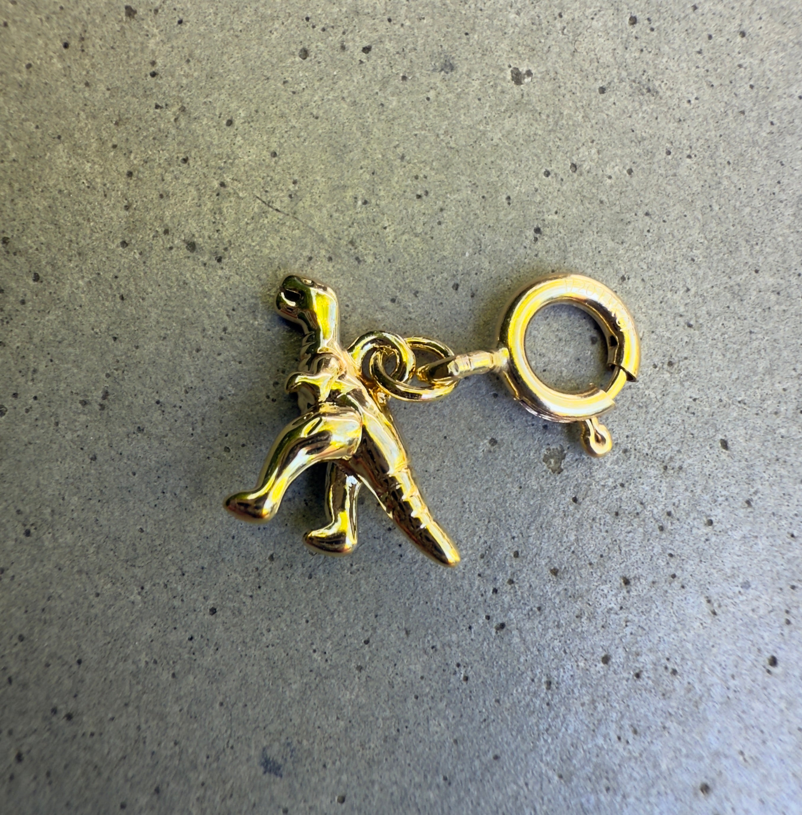 T-Rex Dinosaur Charm with Clip-on Connector