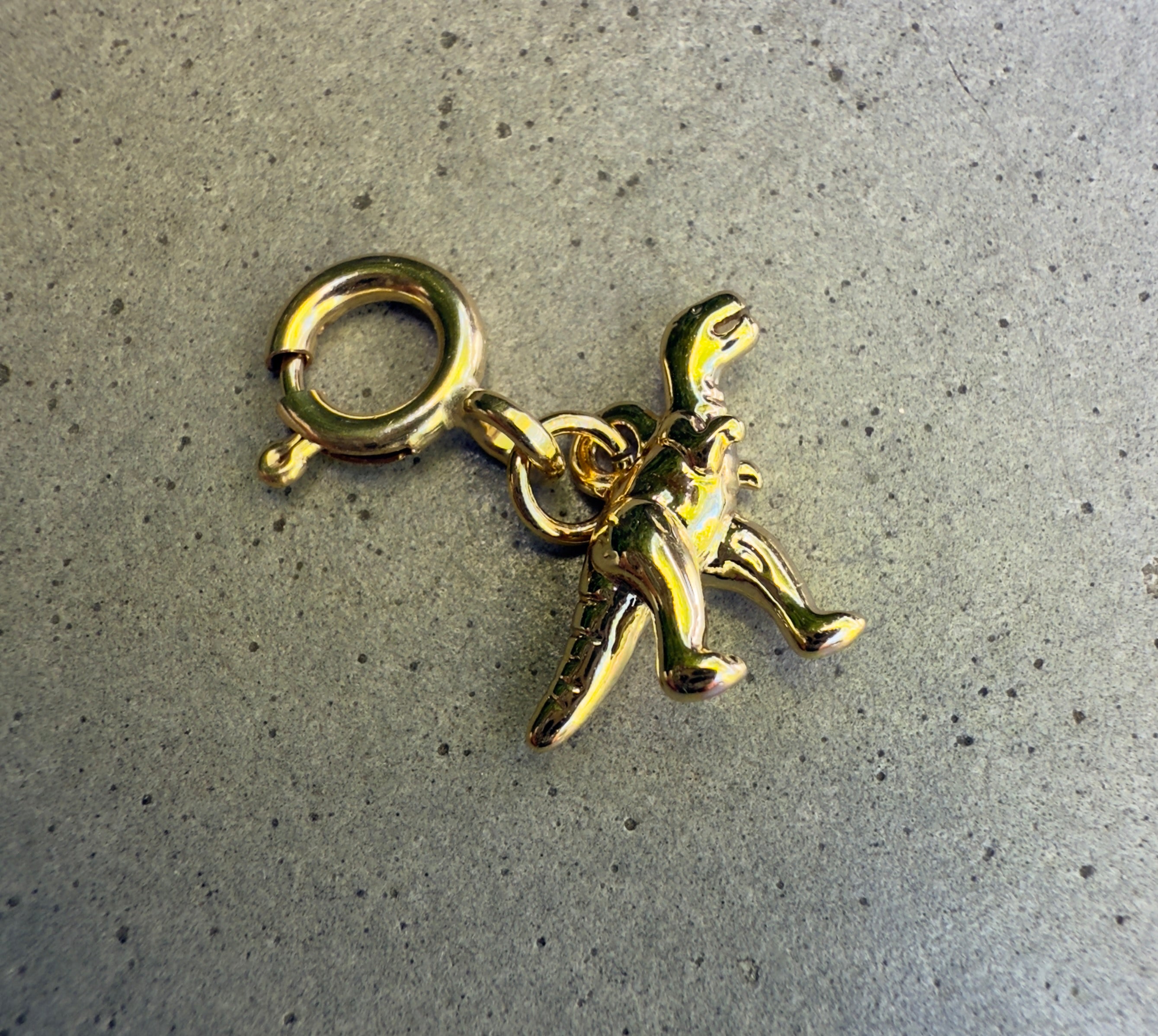 T-Rex Dinosaur Charm with Clip-on Connector