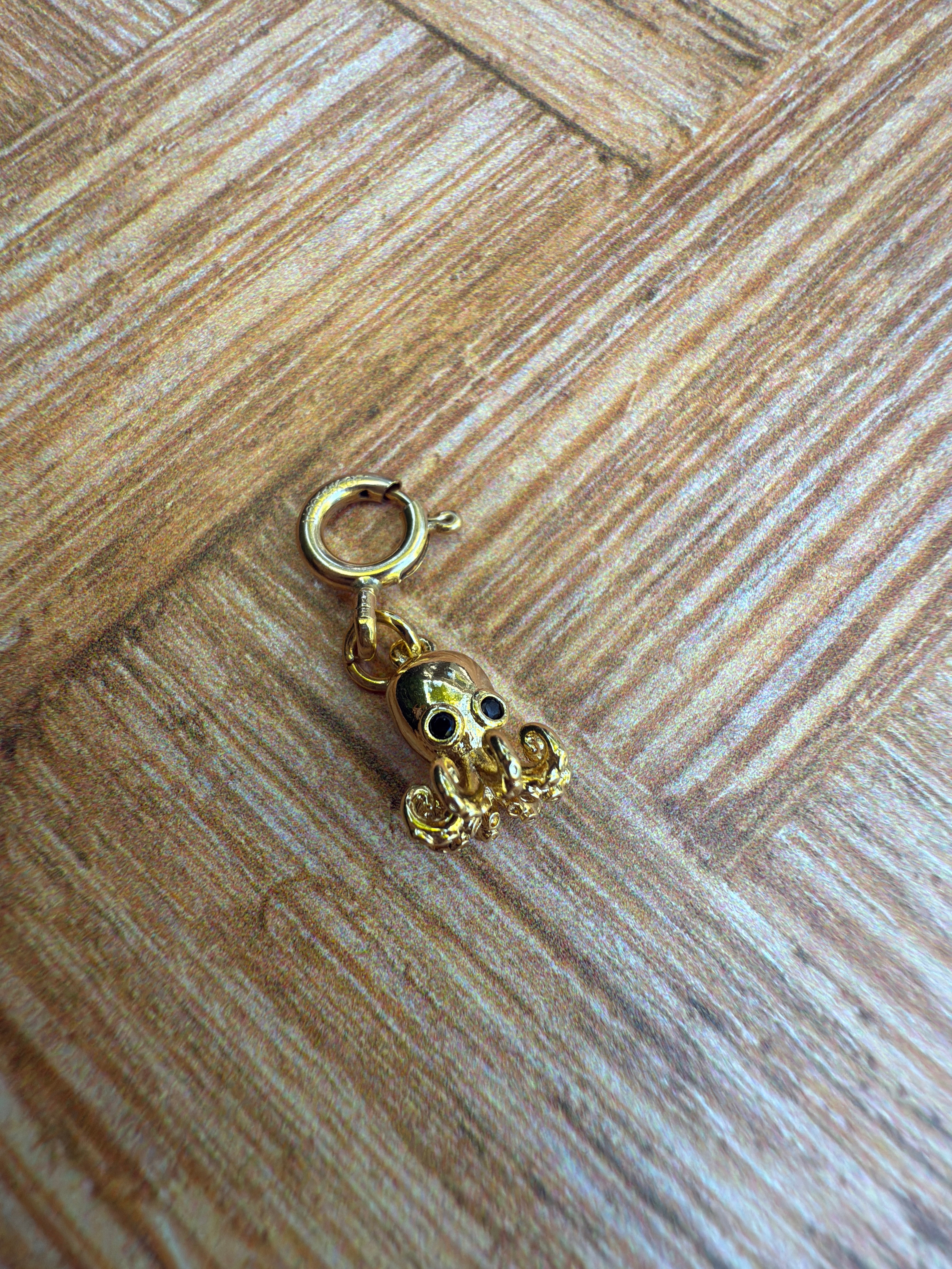 Octopus Charm with Clip-on Connector