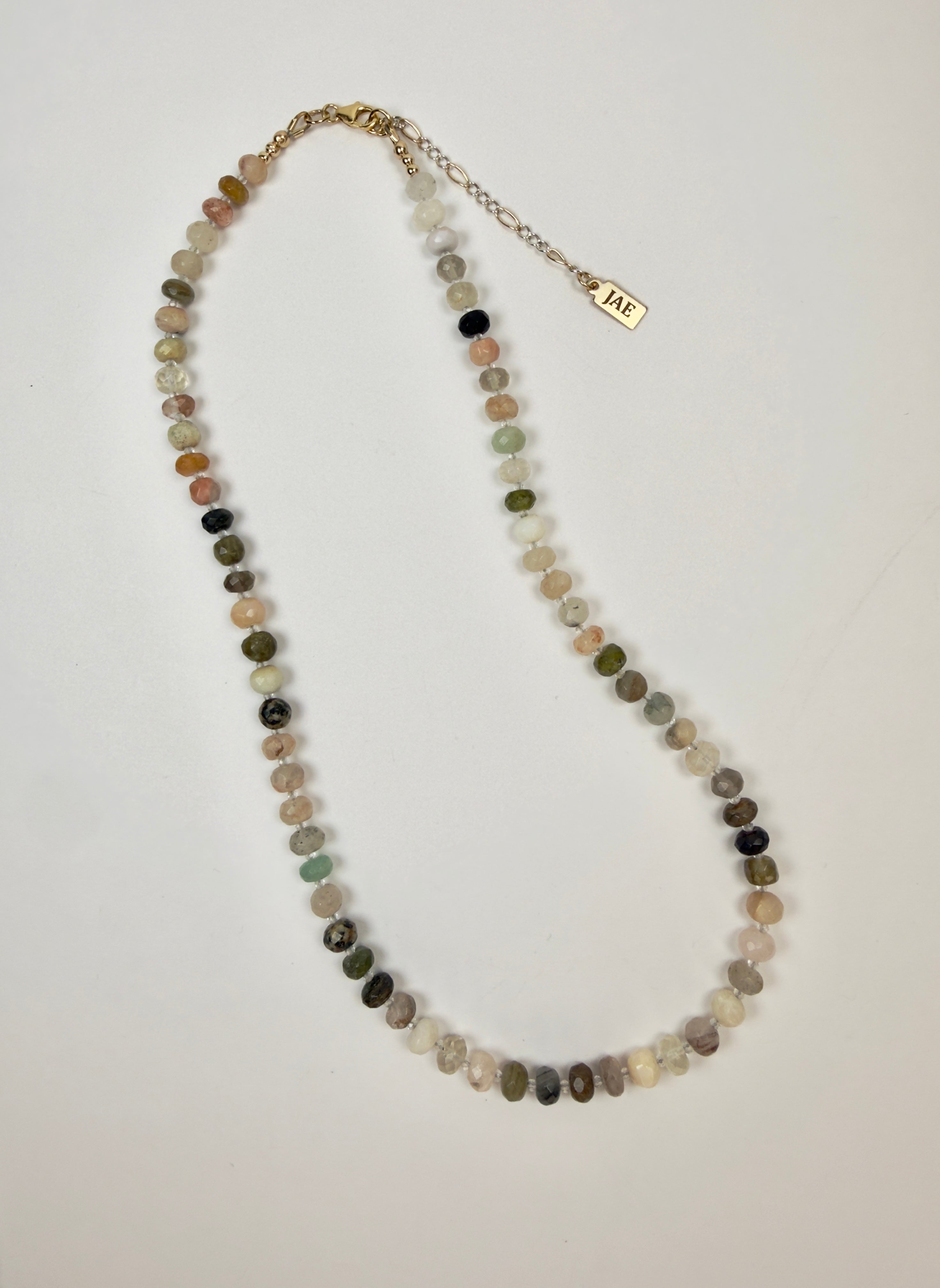 The Follett - Mixed Gemstone and White Topaz Necklace