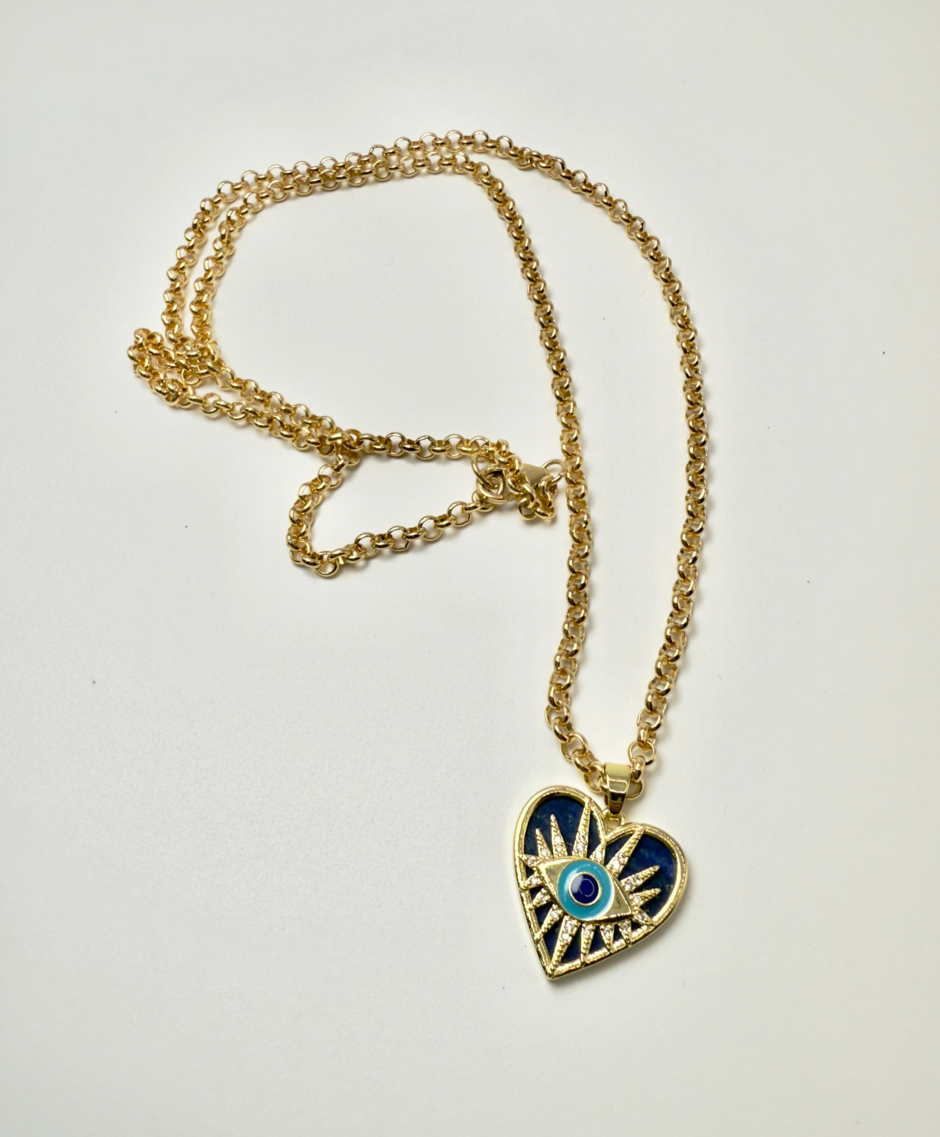 The Zara - Chunky Rolo Chain Long Necklace