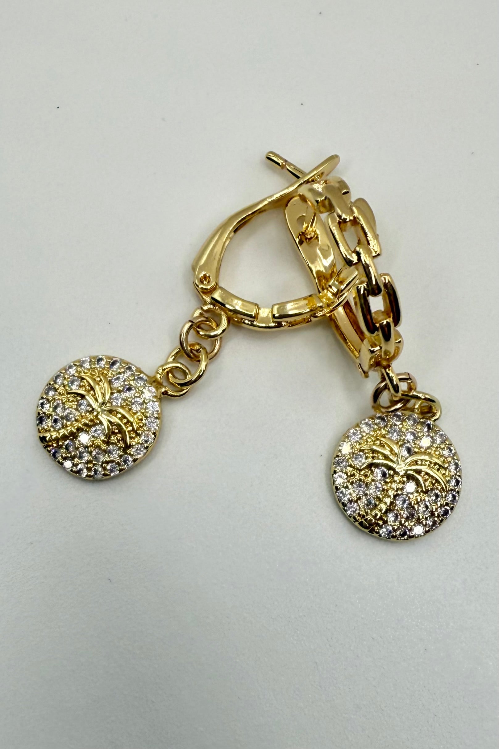 "The Saul" Palm Tree Medallion Earrings