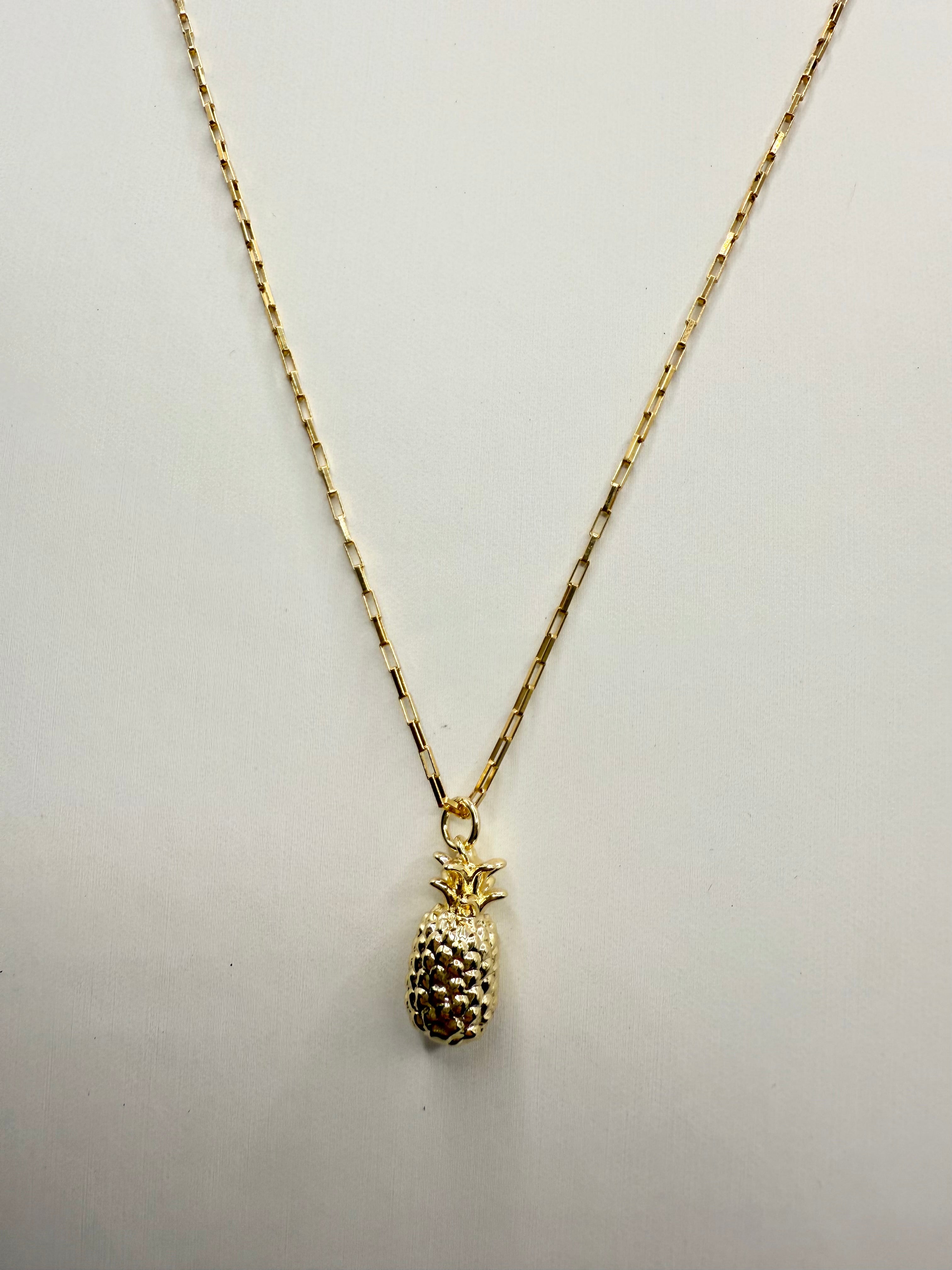 "The Ted" Pineapple Charm Necklace