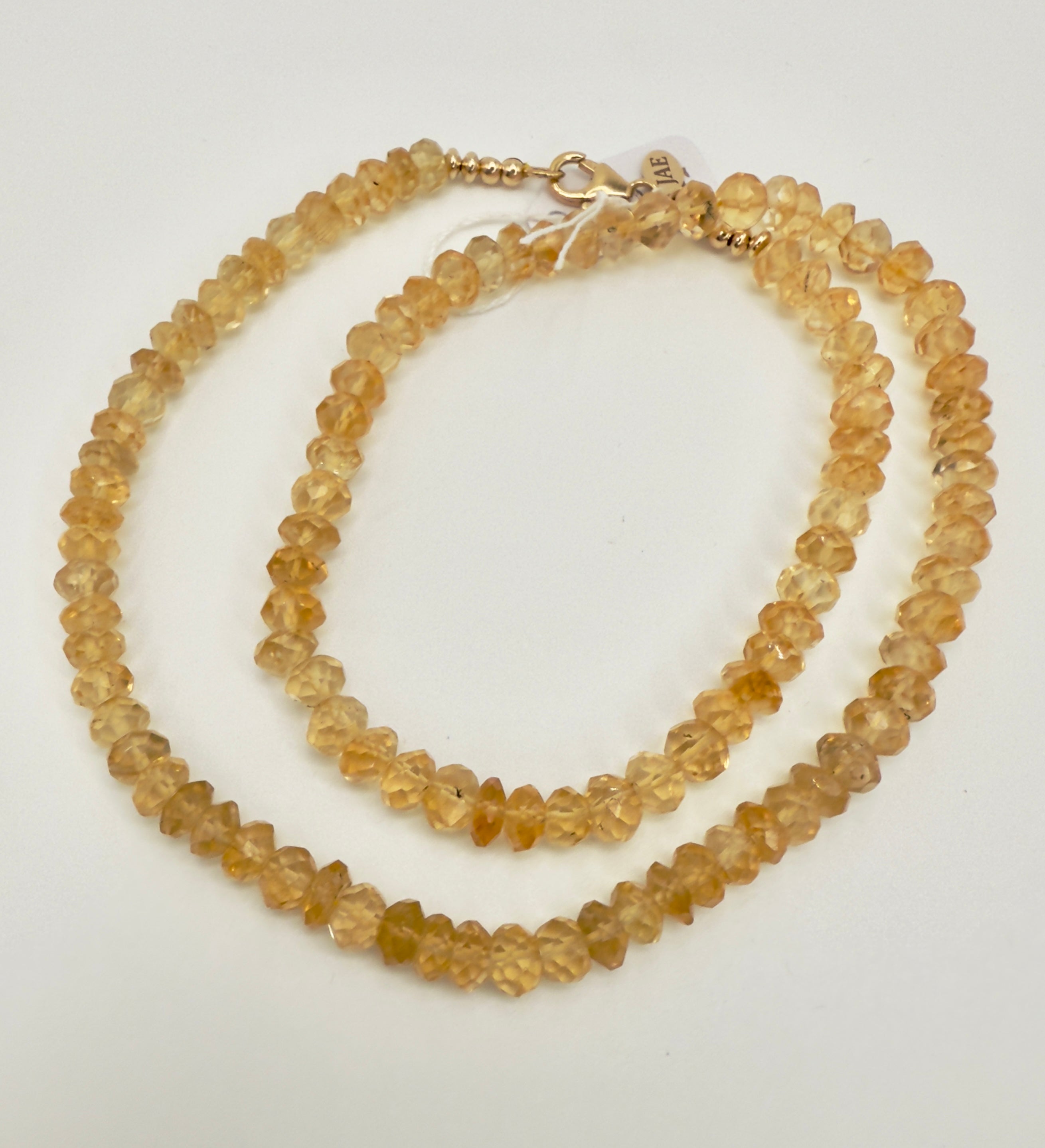 "The Carol" Citrine Gemstone Necklace