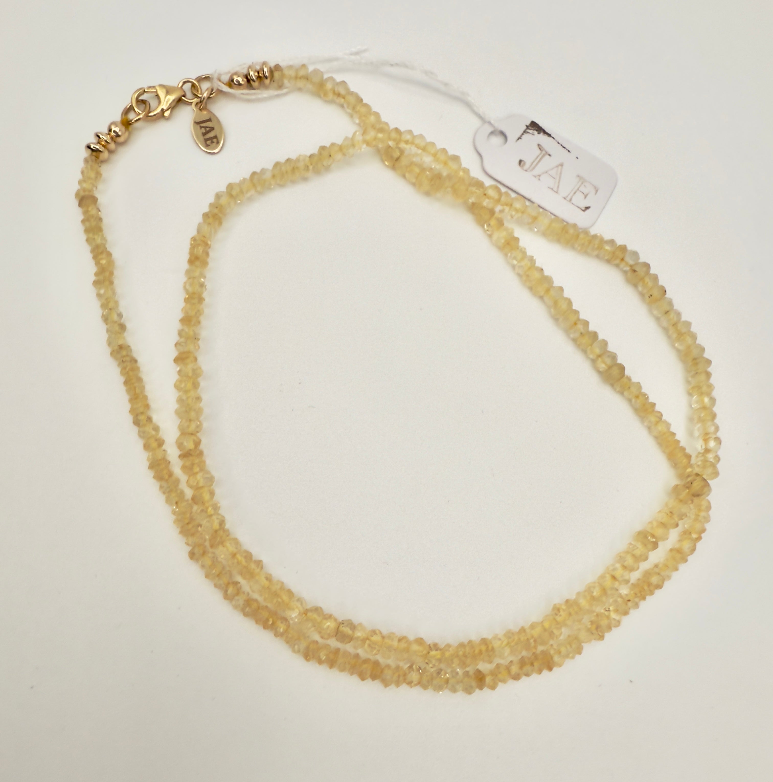 "The Matheson" Citrine Beaded Gemstone Necklace