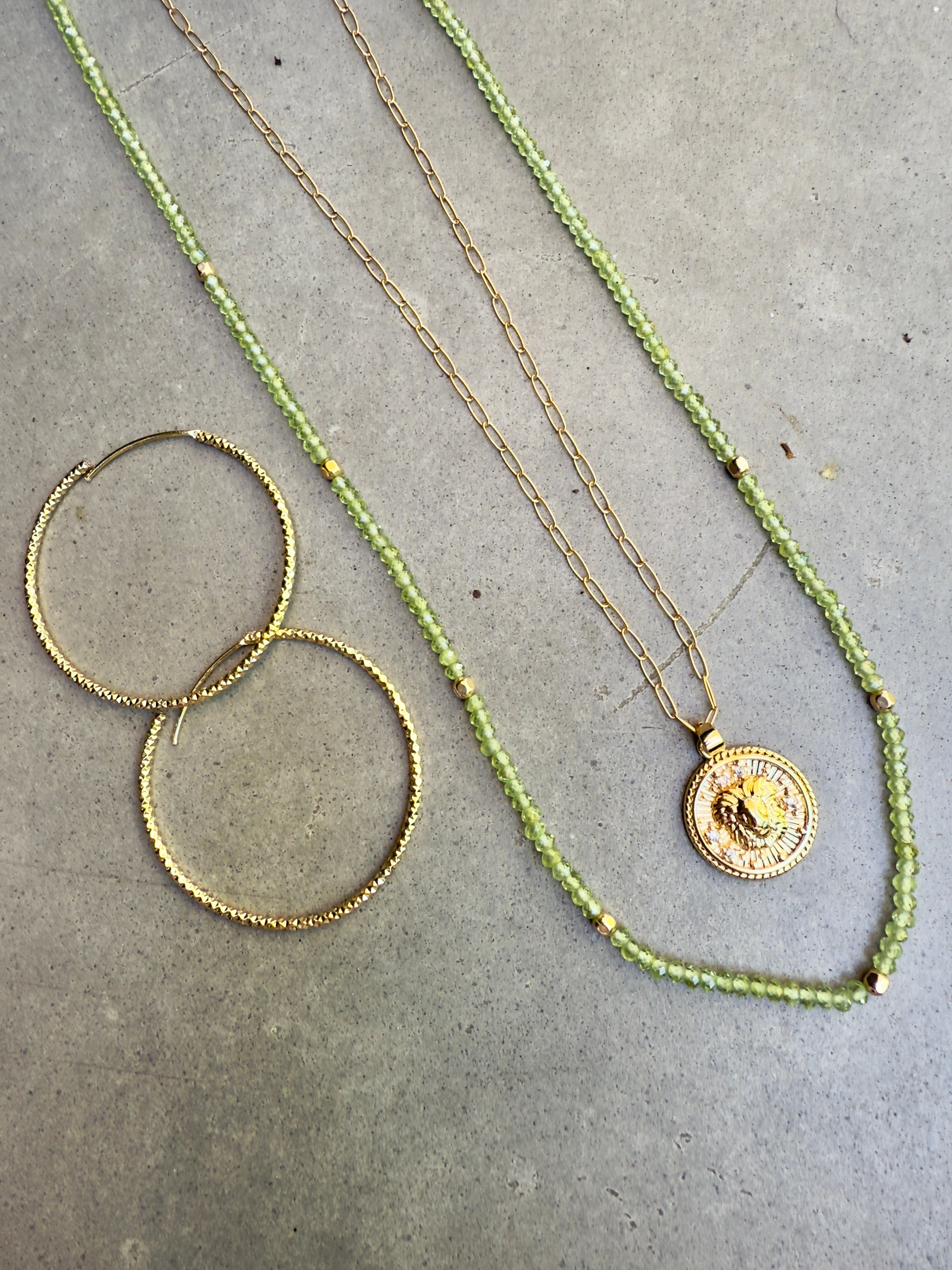 Zodiac Sign Medallion Necklace - 20" Inch
