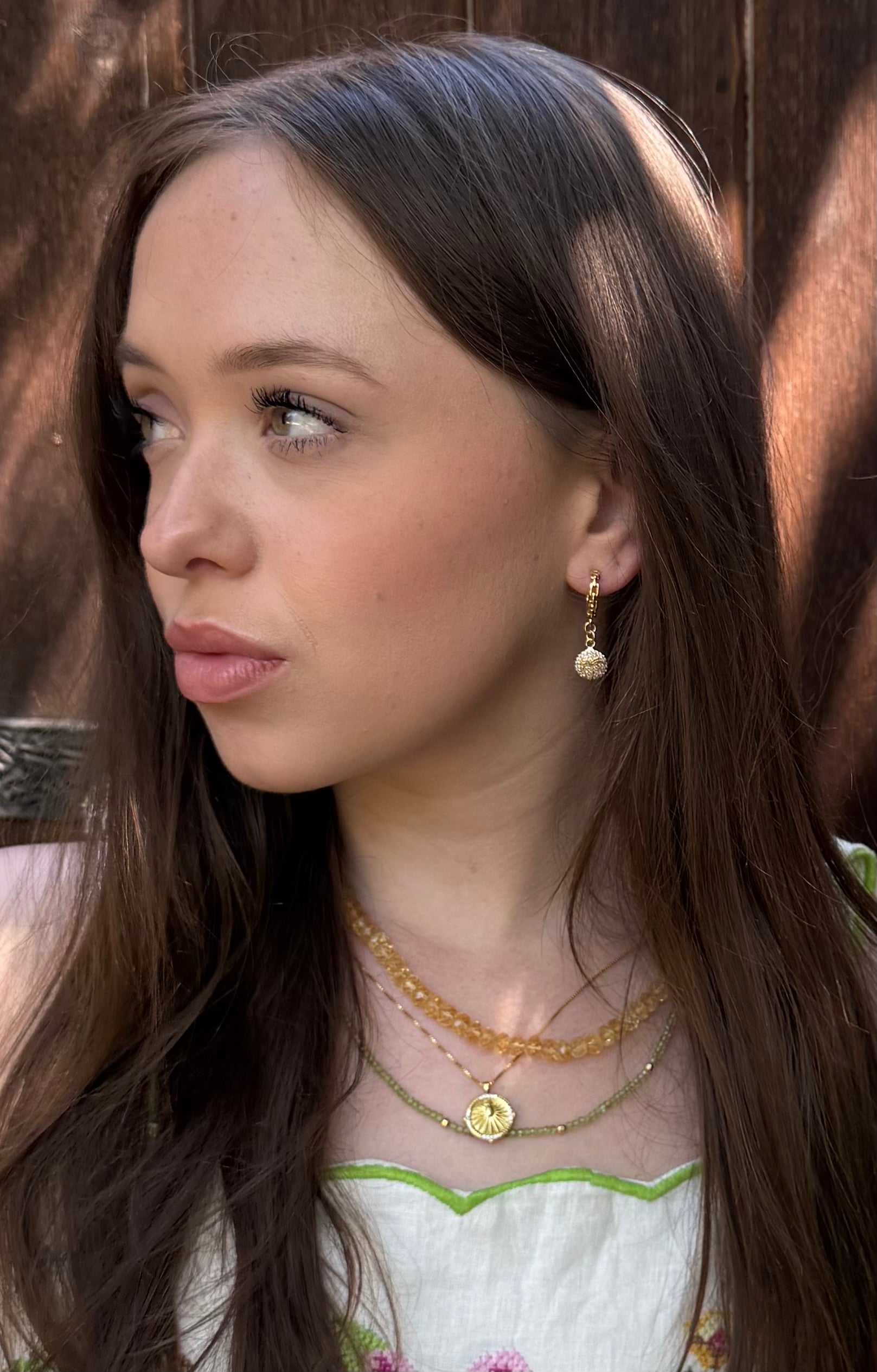 "The Saul" Palm Tree Medallion Earrings