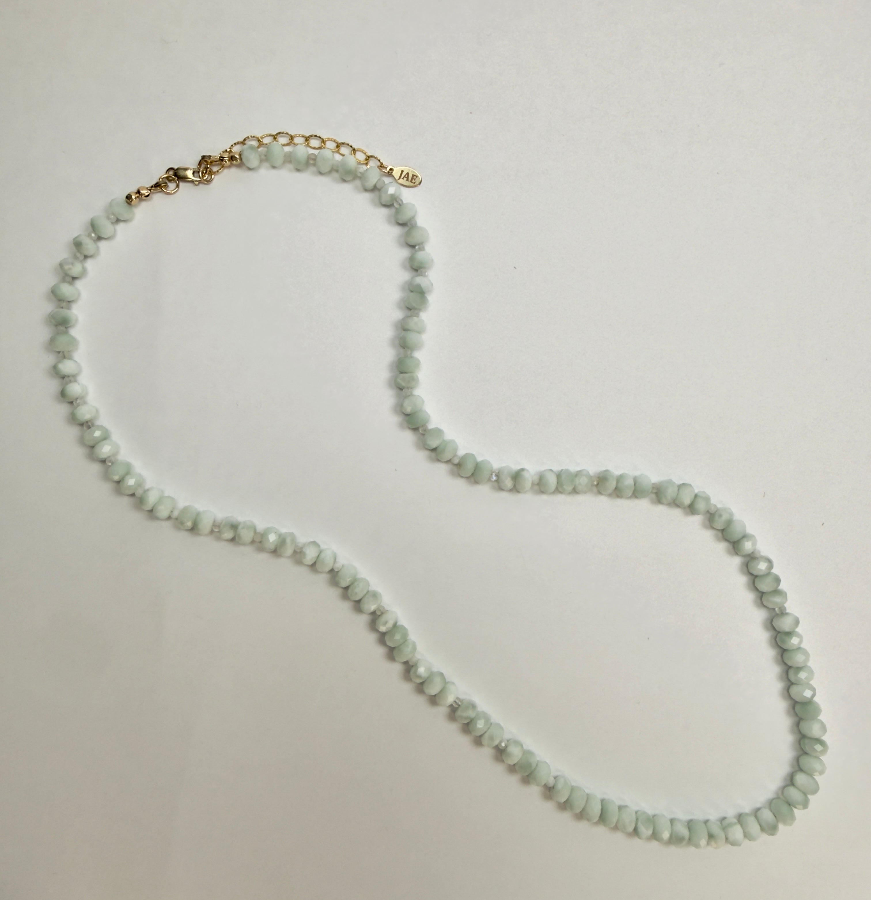 The Mona - Mint Moonstone Beaded Necklace
