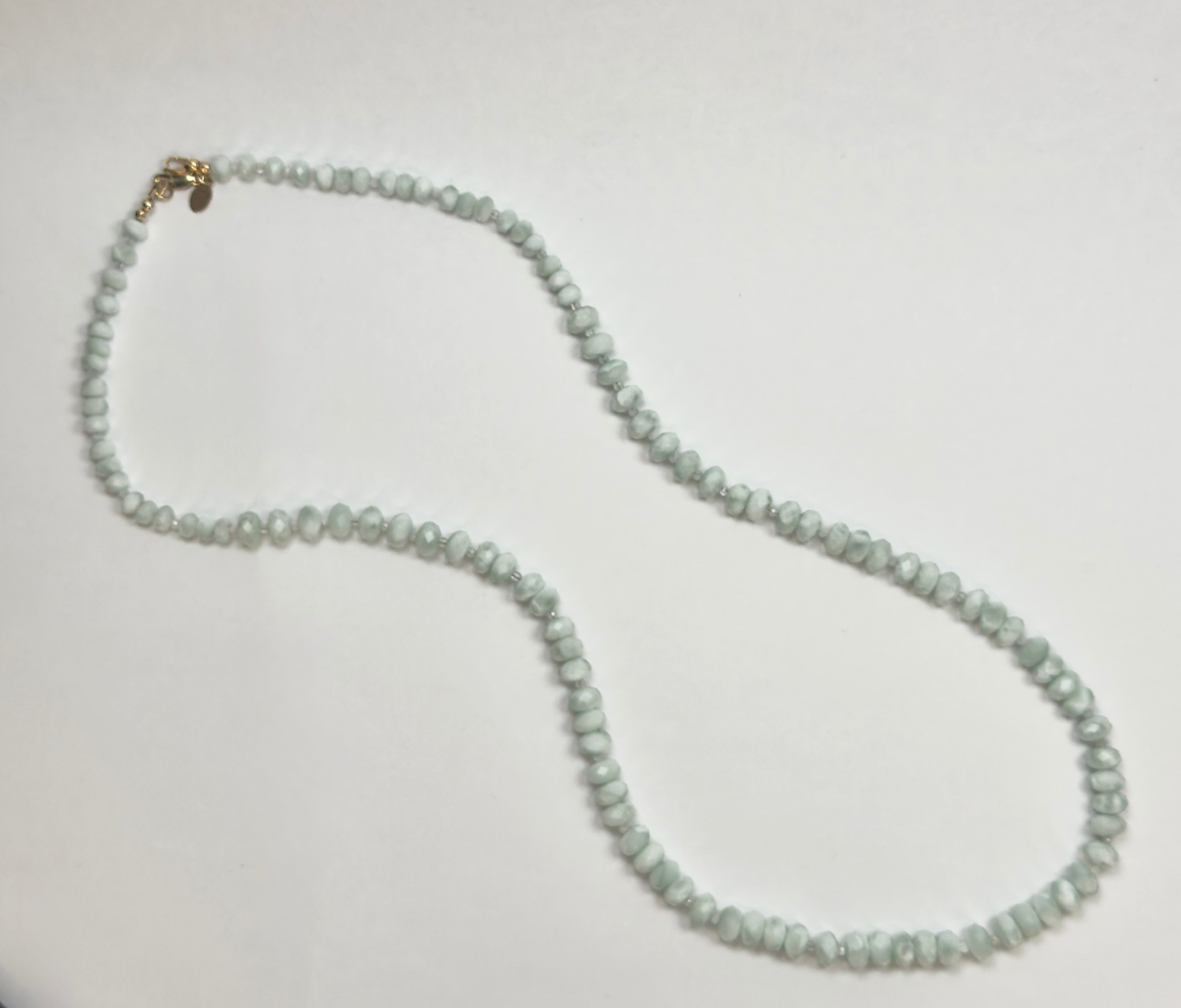 The Milly - Moonstone Beaded Necklace "One of a Kind"