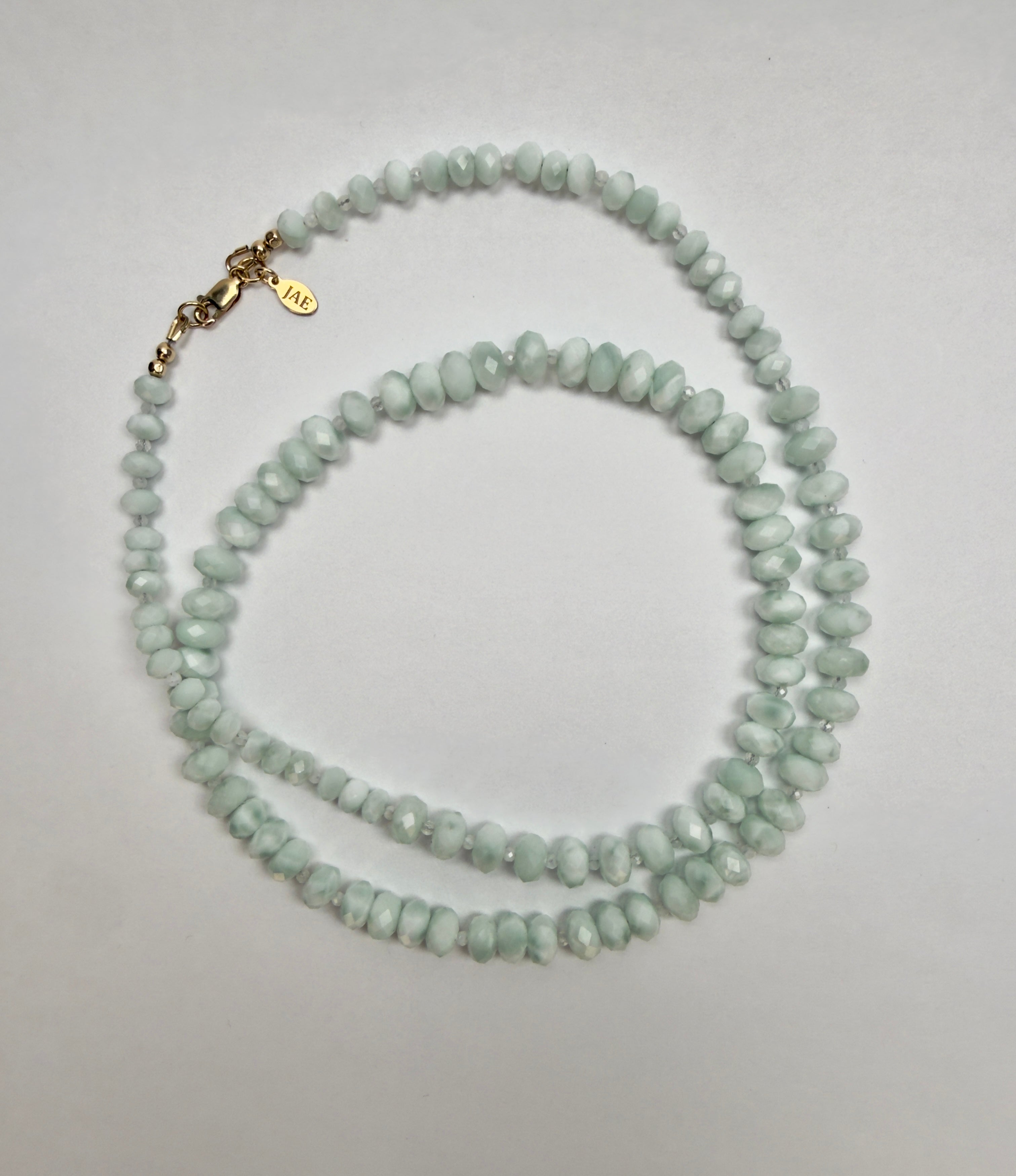The Milly - Moonstone Beaded Necklace "One of a Kind"