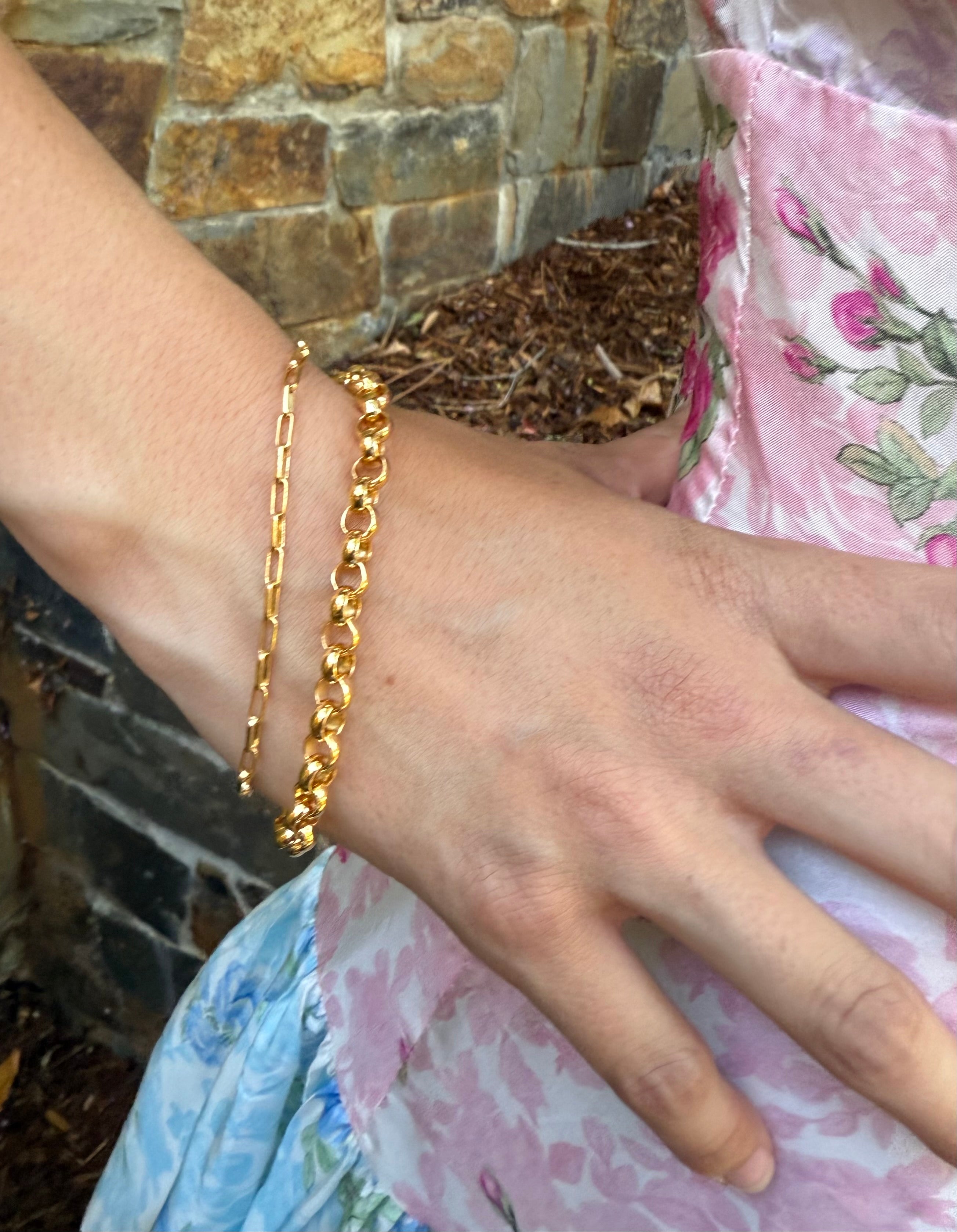 The Nolan - Rolo 6mm Chain Bracelet - 10 Sizes Available