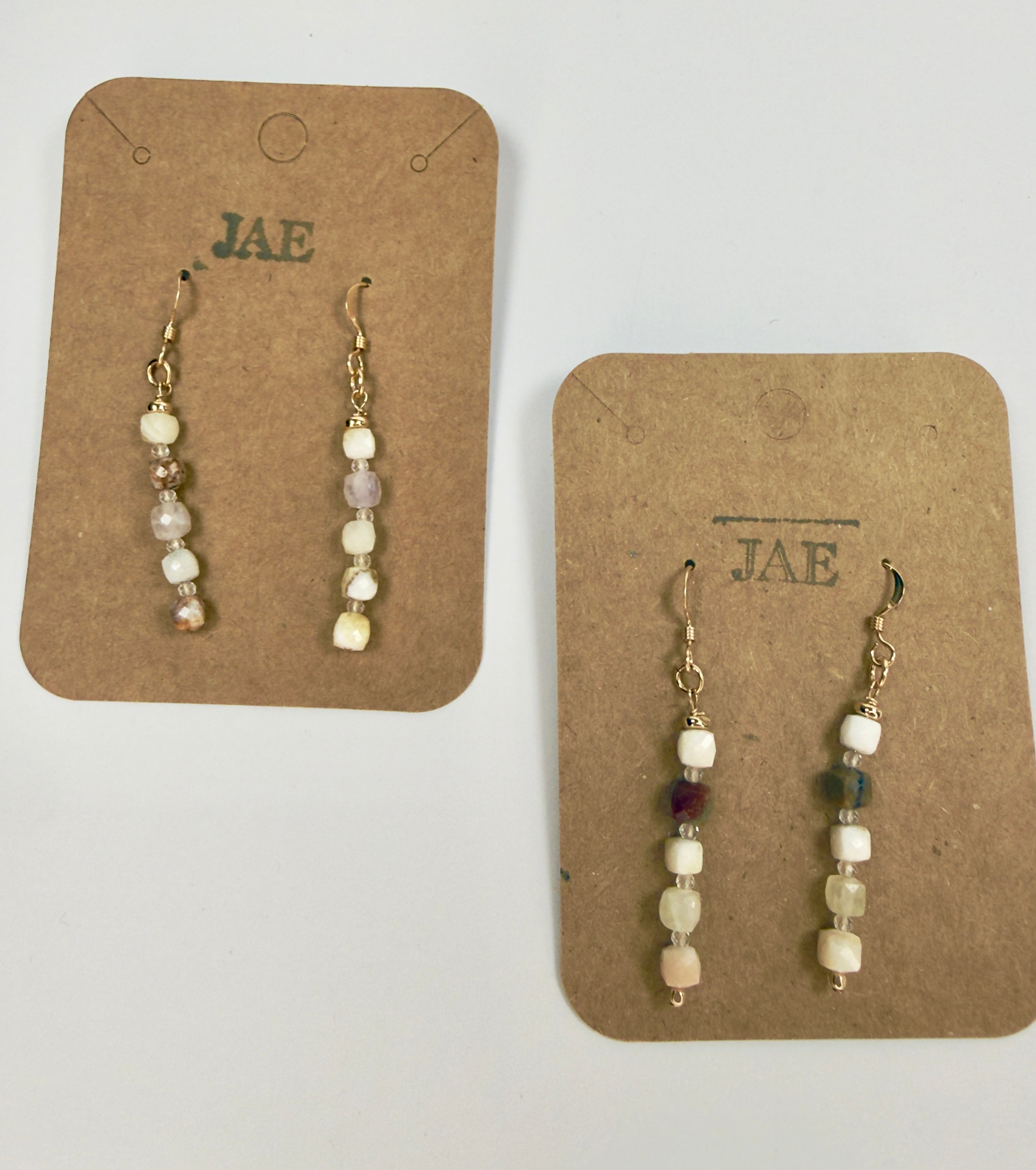 The Campbell - Mixed Gemstone Beaded Drop Earrings