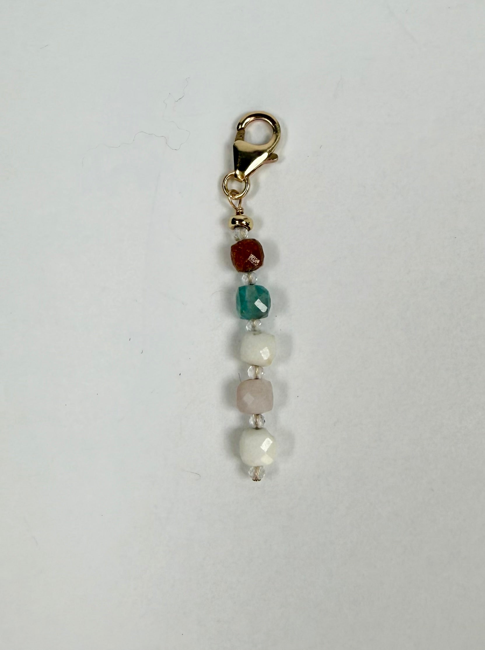The Bellamy - Mixed Gemstone Beaded Lariat Charm