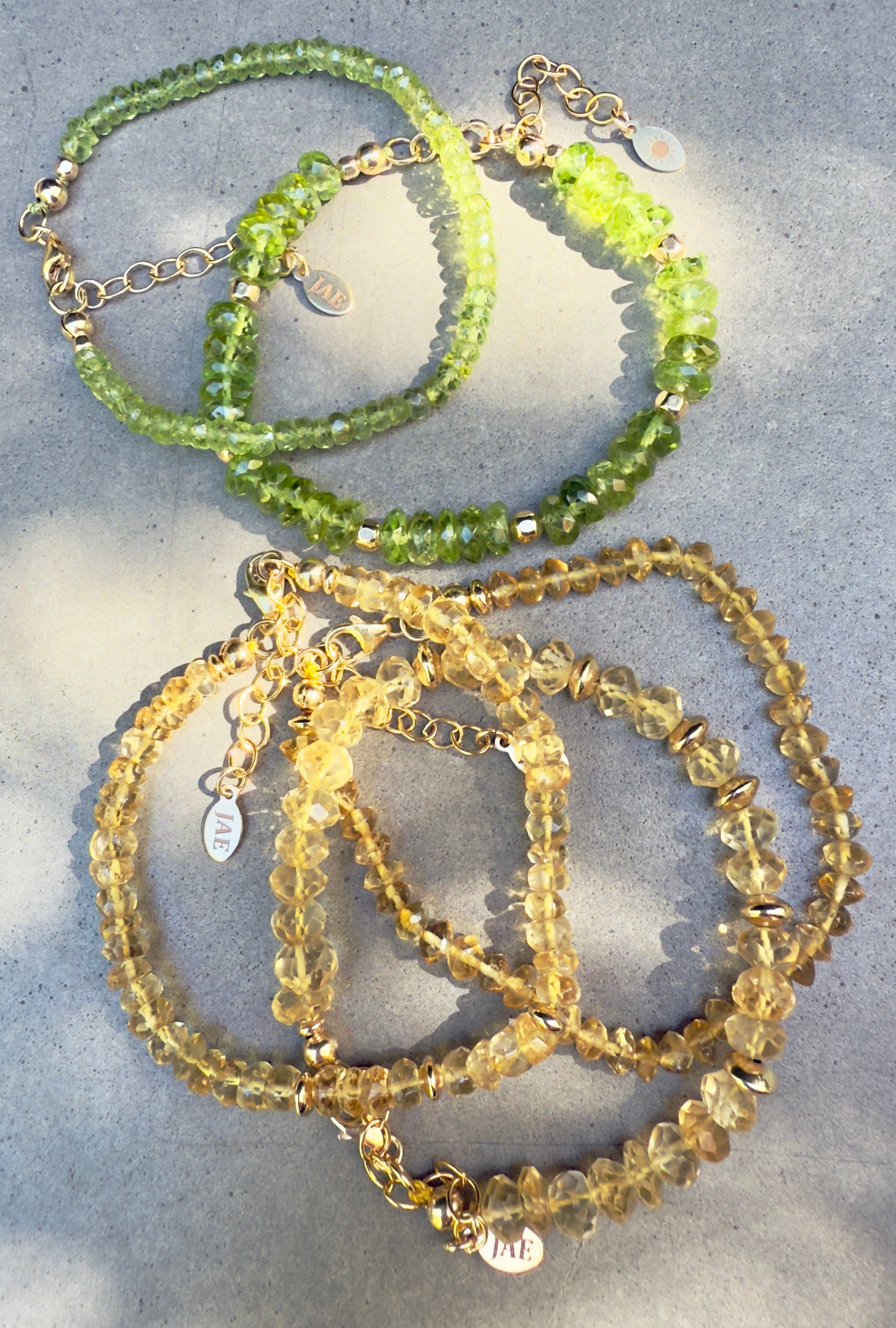 "The Luther" Peridot Beaded Bracelet